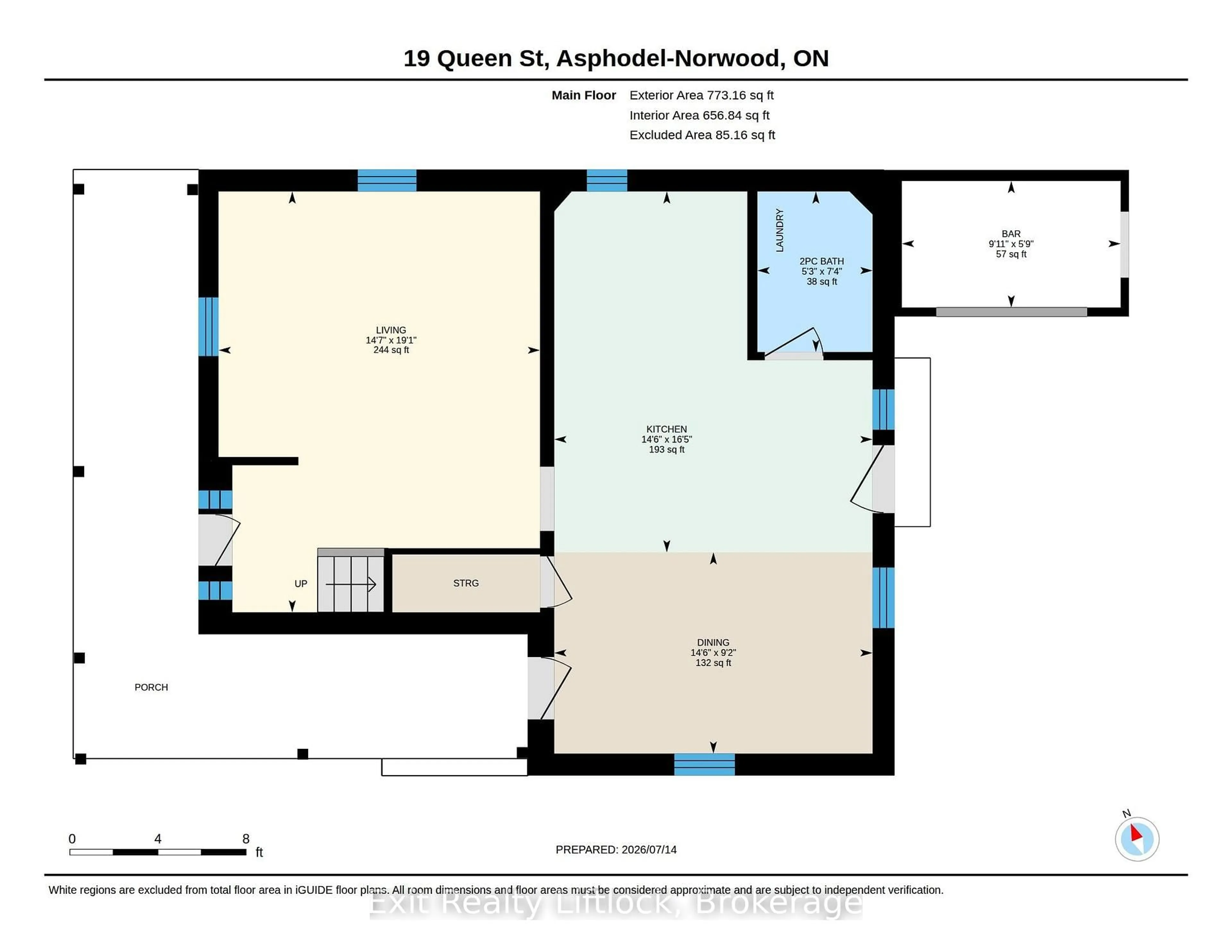 Floor plan for 19 Queen St, Asphodel-Norwood Ontario K0L 2V0