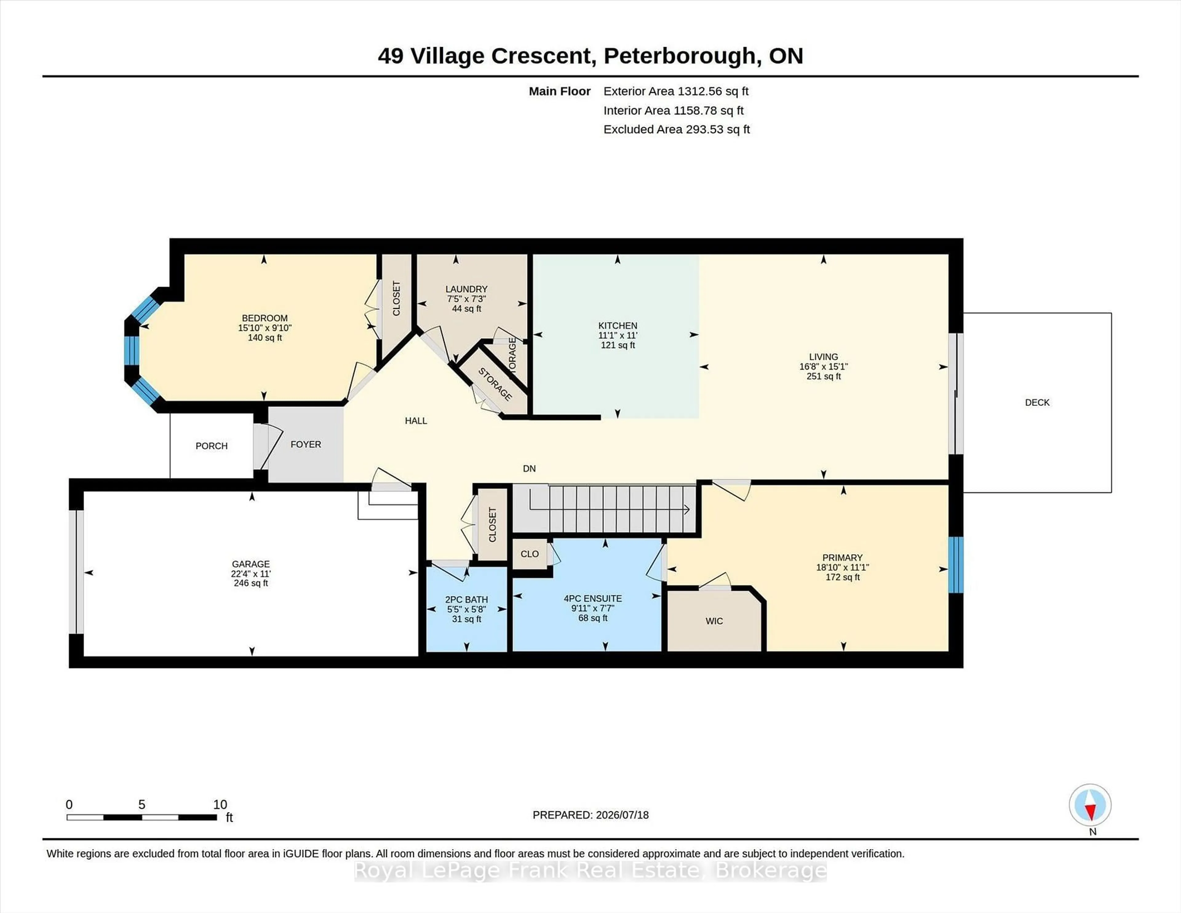 Floor plan for 60 Village Cres #49, Peterborough Ontario K9J 0A9