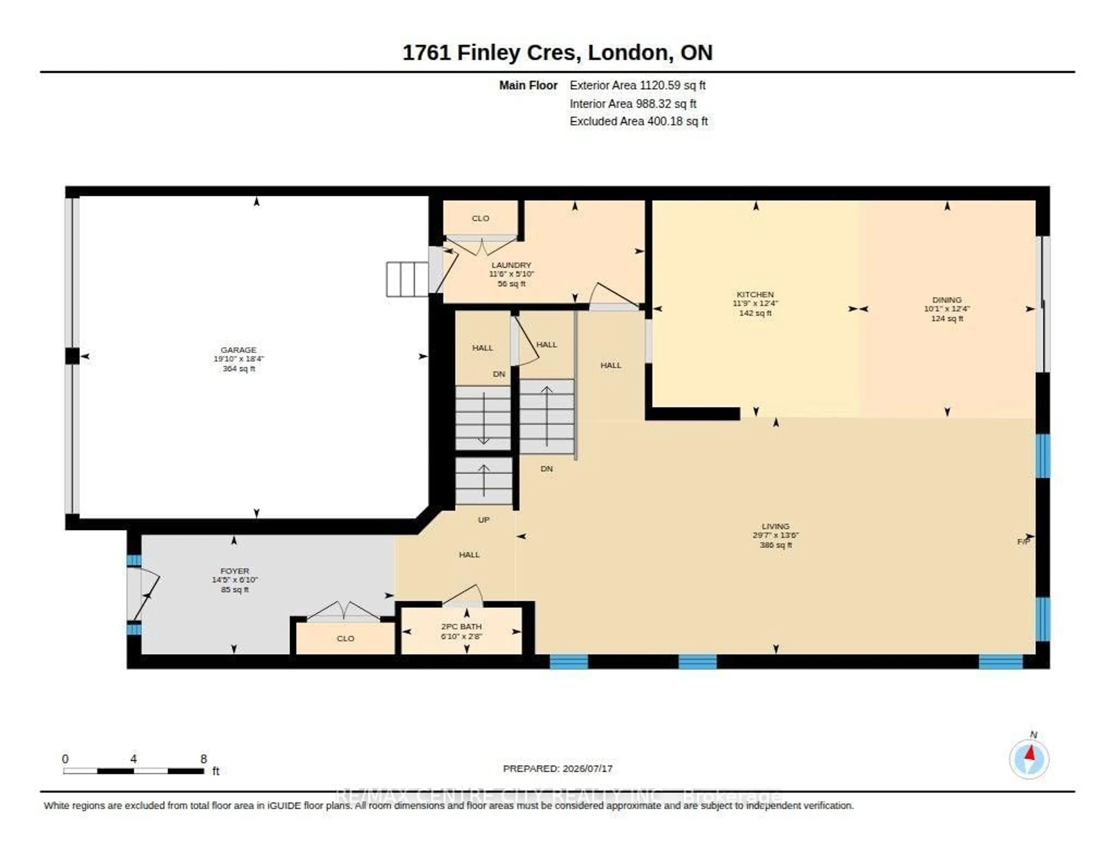 Floor plan for 1761 Finley Cres, London North Ontario N6G 0B4