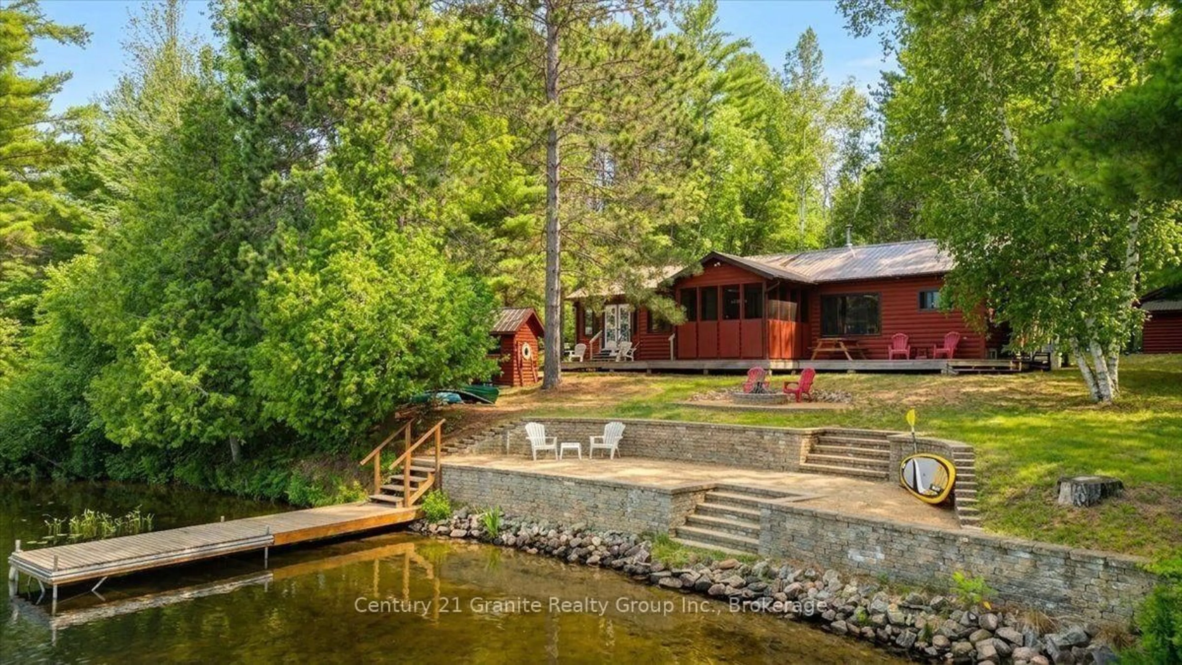 Patio, water/lake/river/ocean view for 819 Tamarack Rd, Barry's Bay Ontario K0J 1B0