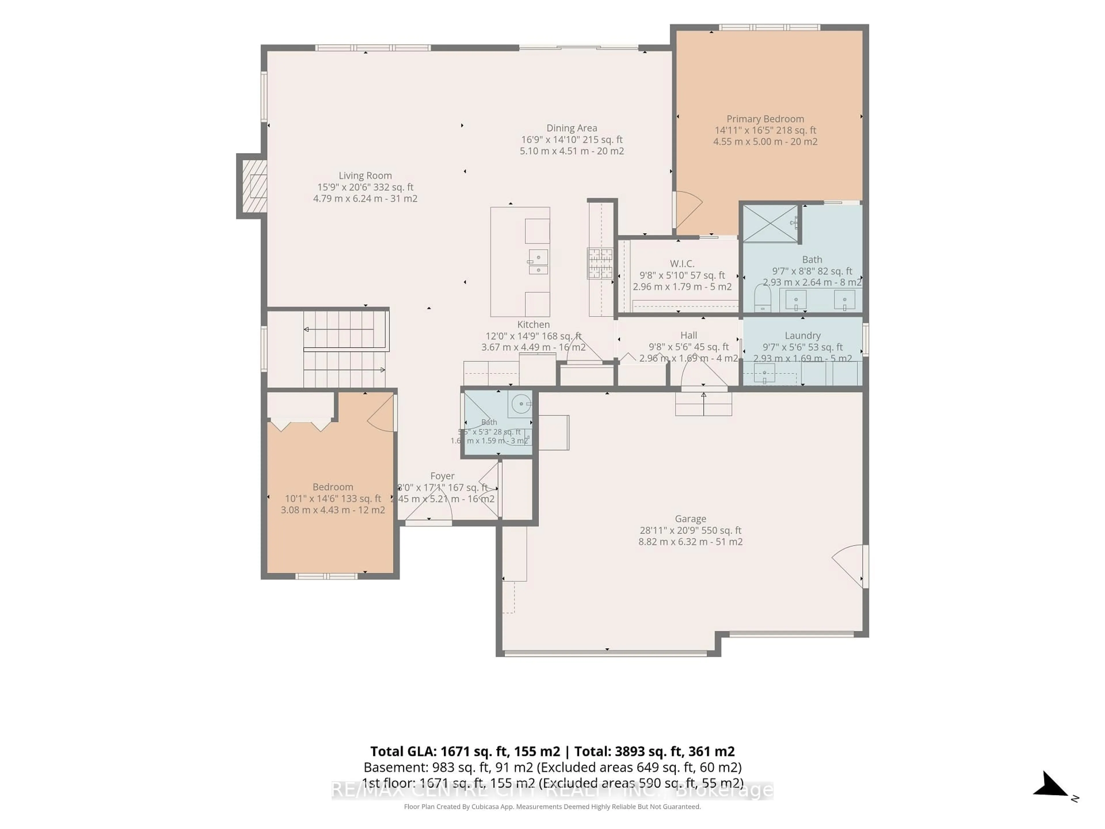 Floor plan for 23 LINCOLN'S COVE, Central Elgin Ontario N5L 0A8