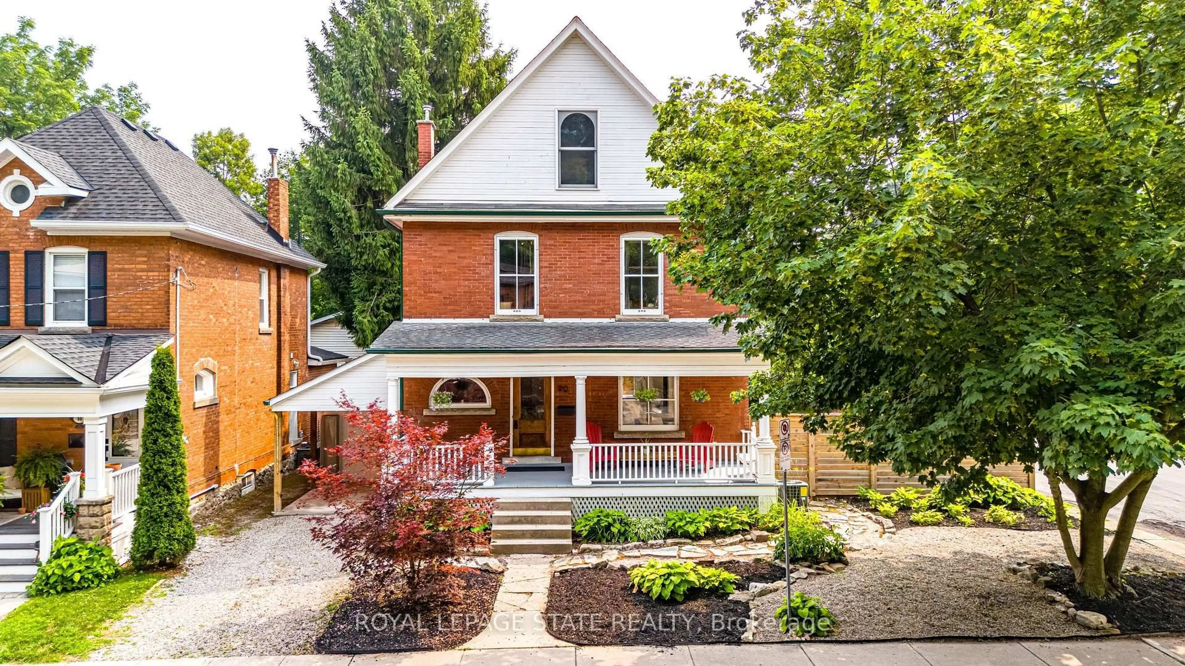 Home with brick exterior material, street for 90 Victoria St, Hamilton Ontario L9H 2C2