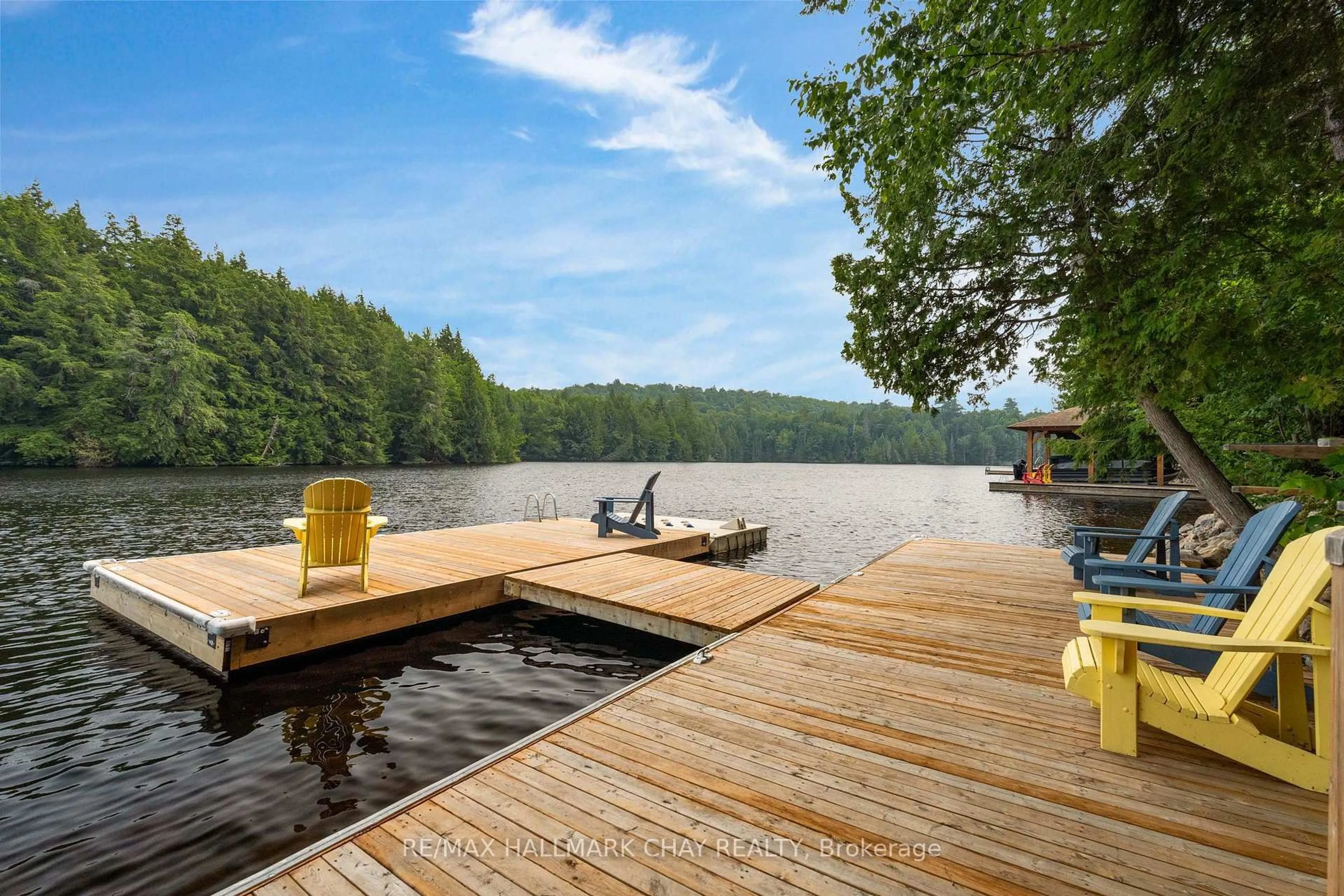 Patio, water/lake/river/ocean view for 1315 Wolf Circ, Algonquin Highlands Ontario P0A 1E0