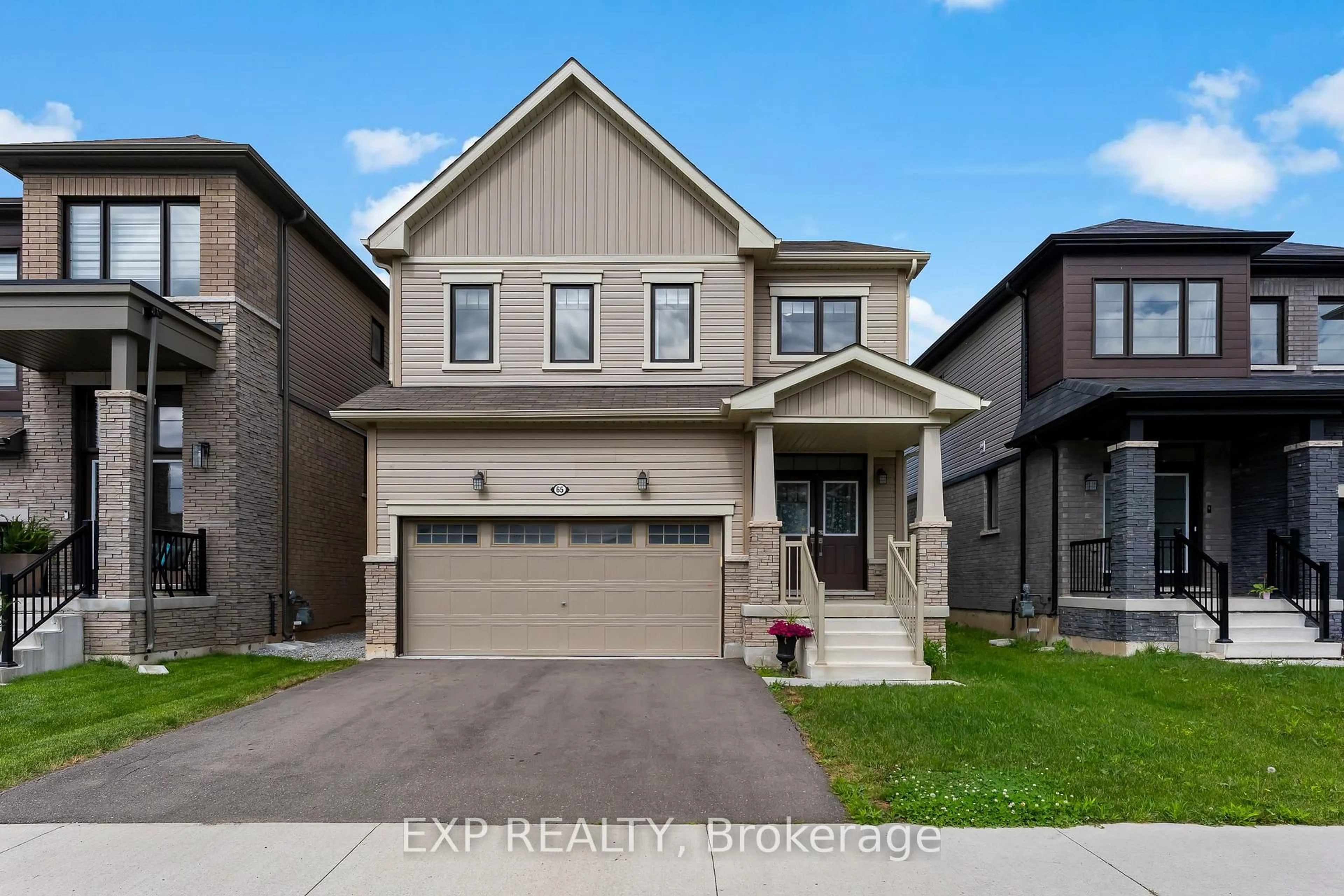 Home with brick exterior material, street for 65 Ever Sweet Way, Thorold Ontario L2V 0K8