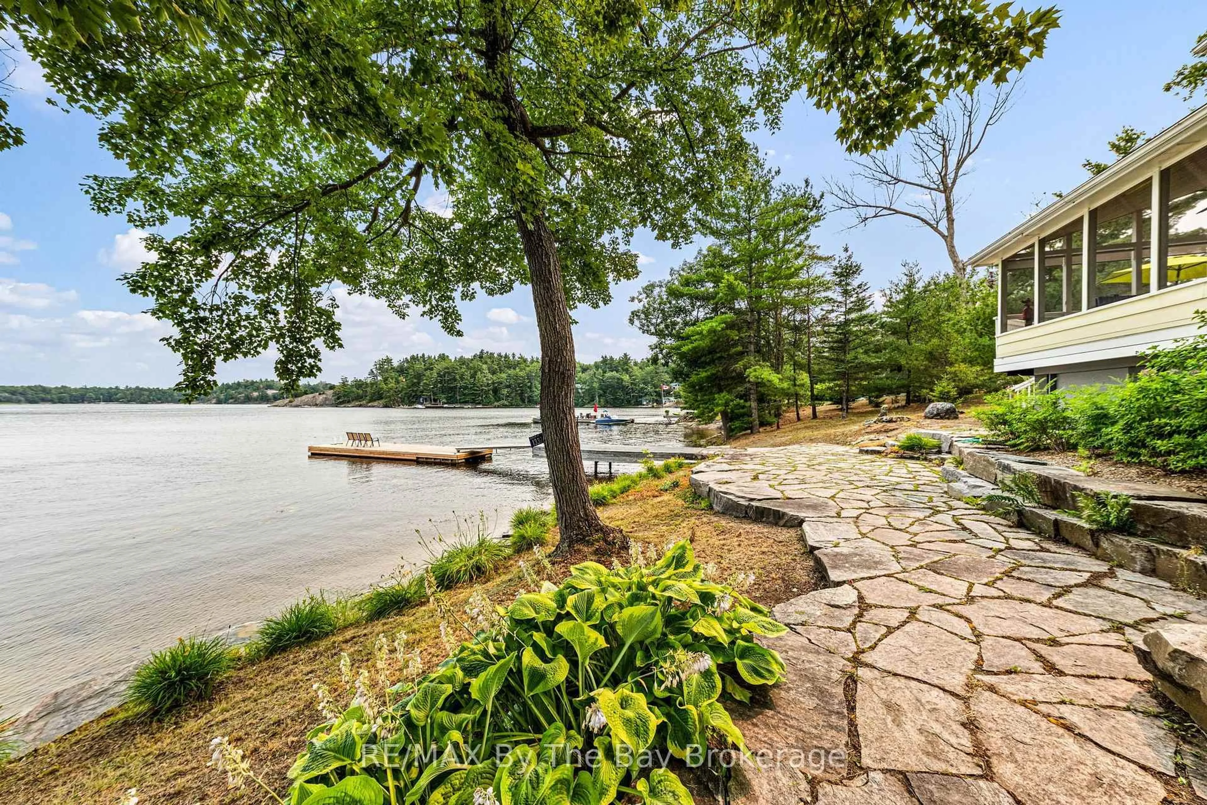 Patio, water/lake/river/ocean view for 13322 Georgian Bay Shore, Georgian Bay Ontario L0K 1S0