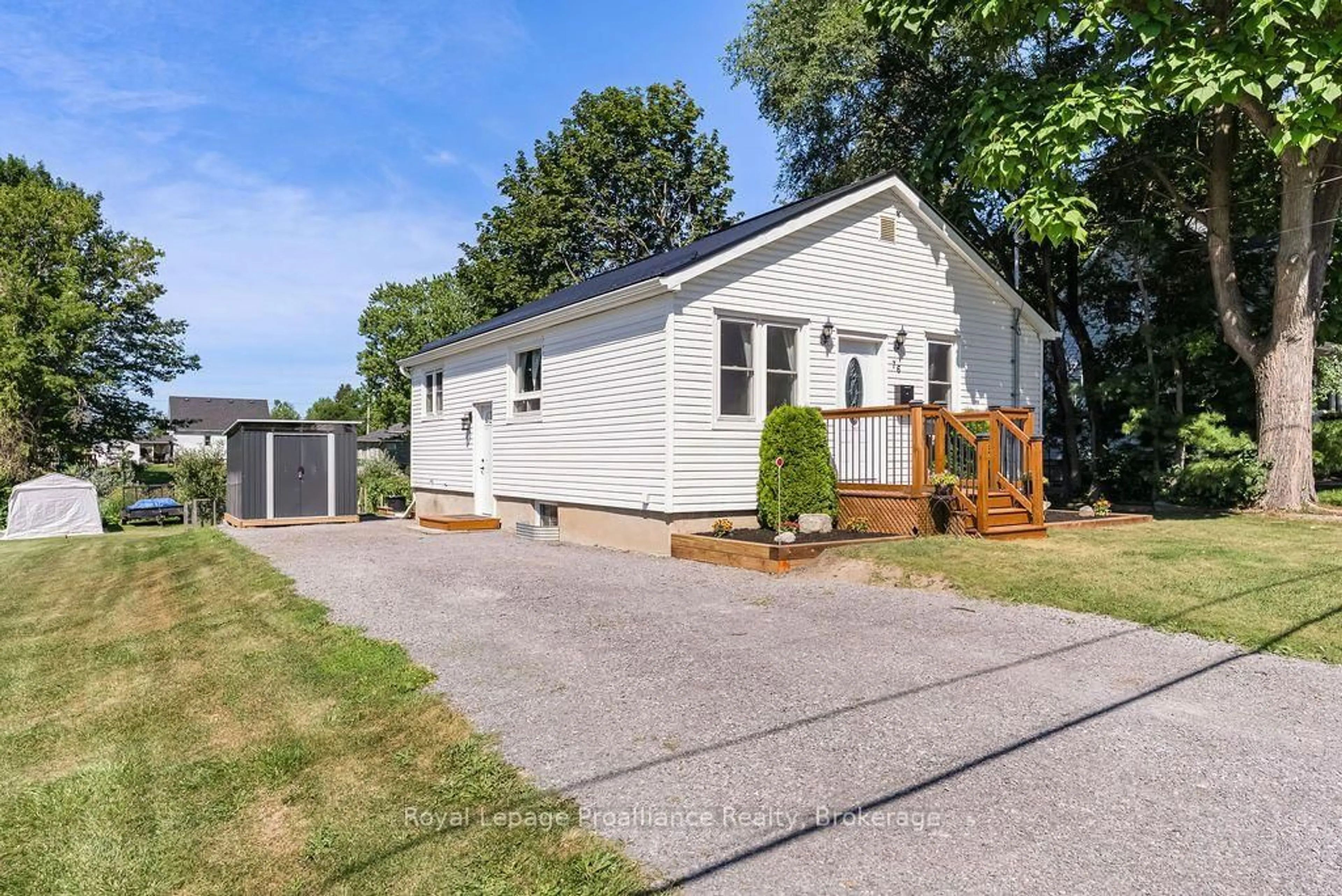 Home with vinyl exterior material, street for 76 Wright Ave, Belleville Ontario K8P 4E6