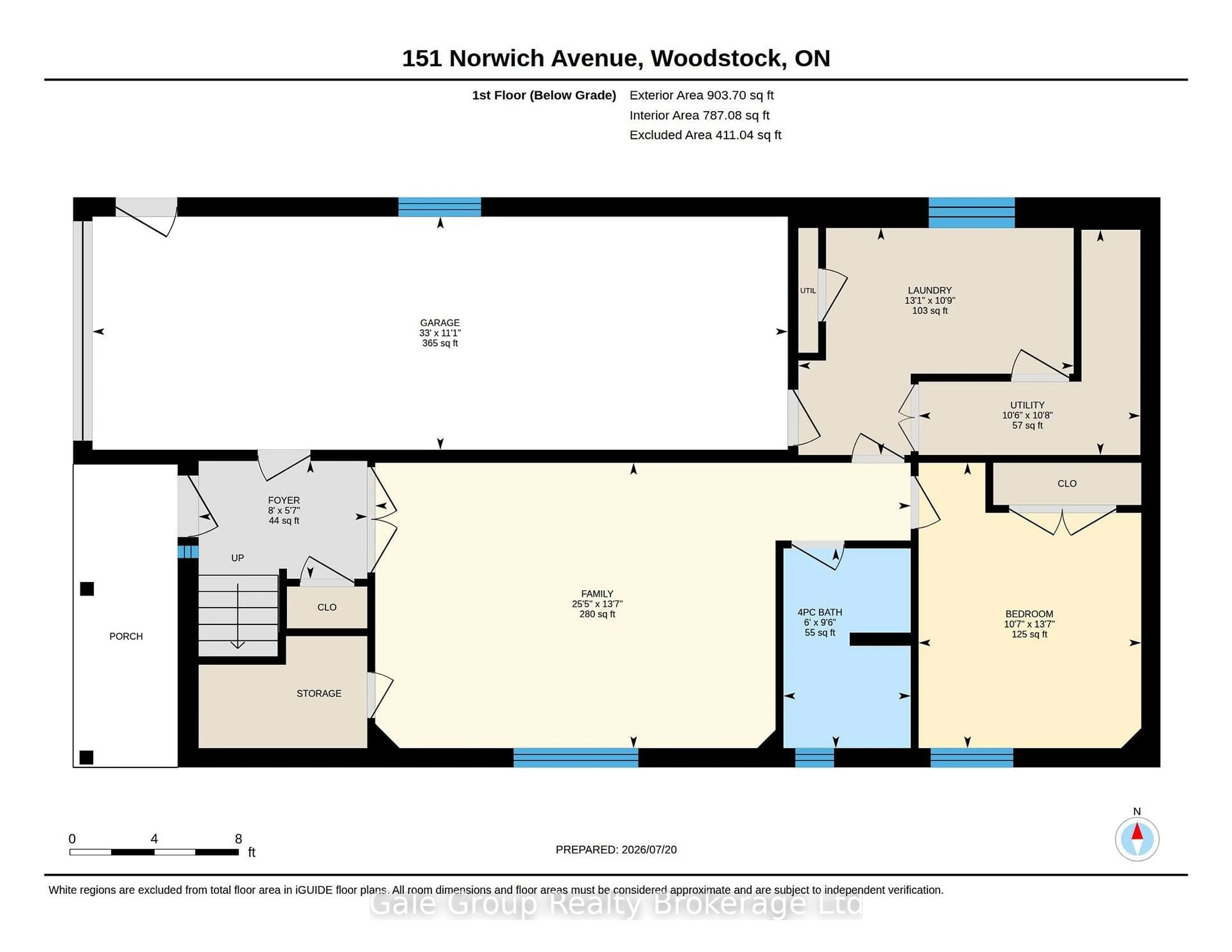 Floor plan for 151 Norwich Ave, Woodstock Ontario N4S 3V5