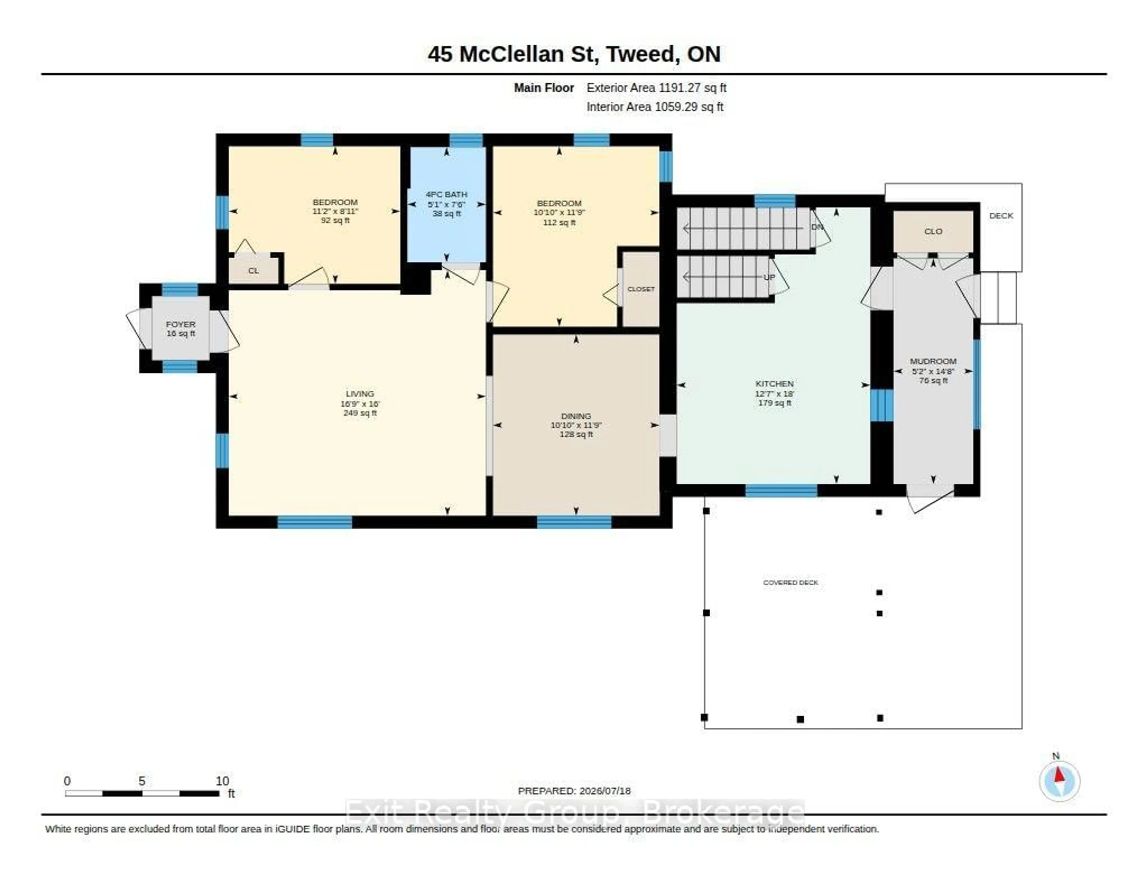 Floor plan for 45 McClellan St, Tweed Ontario K0K 3J0