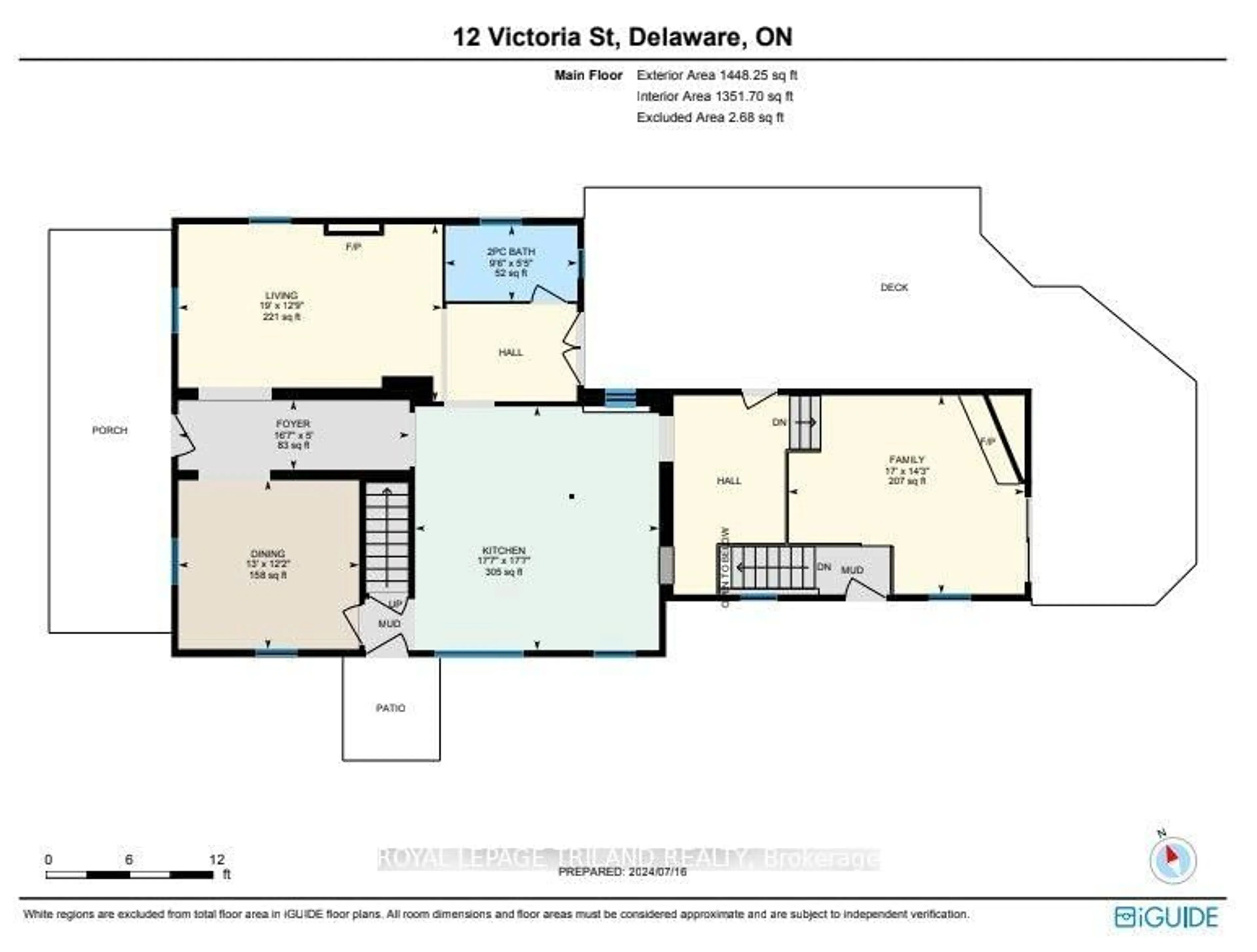 Floor plan for 12 VICTORIA St, Middlesex Centre Ontario N0L 1E0