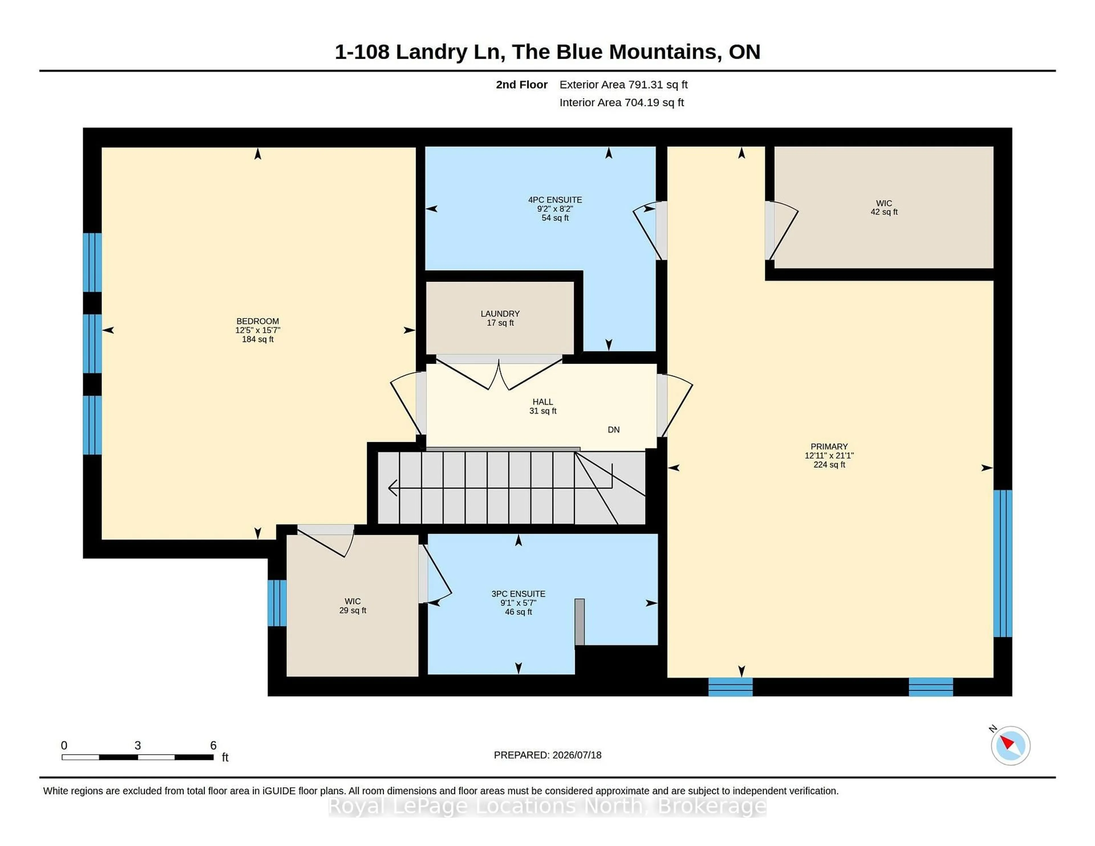 Floor plan for 108 Landry Lane #1, Blue Mountains Ontario N0H 2P0