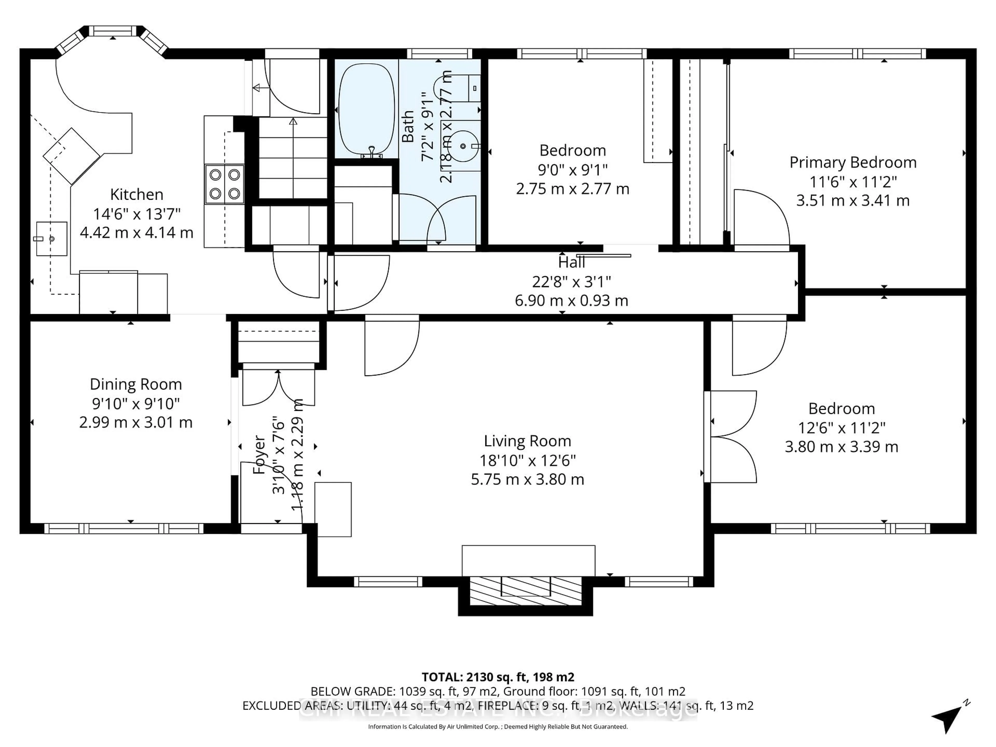 Floor plan for 645 Riverside Dr, London North Ontario N6H 2S2