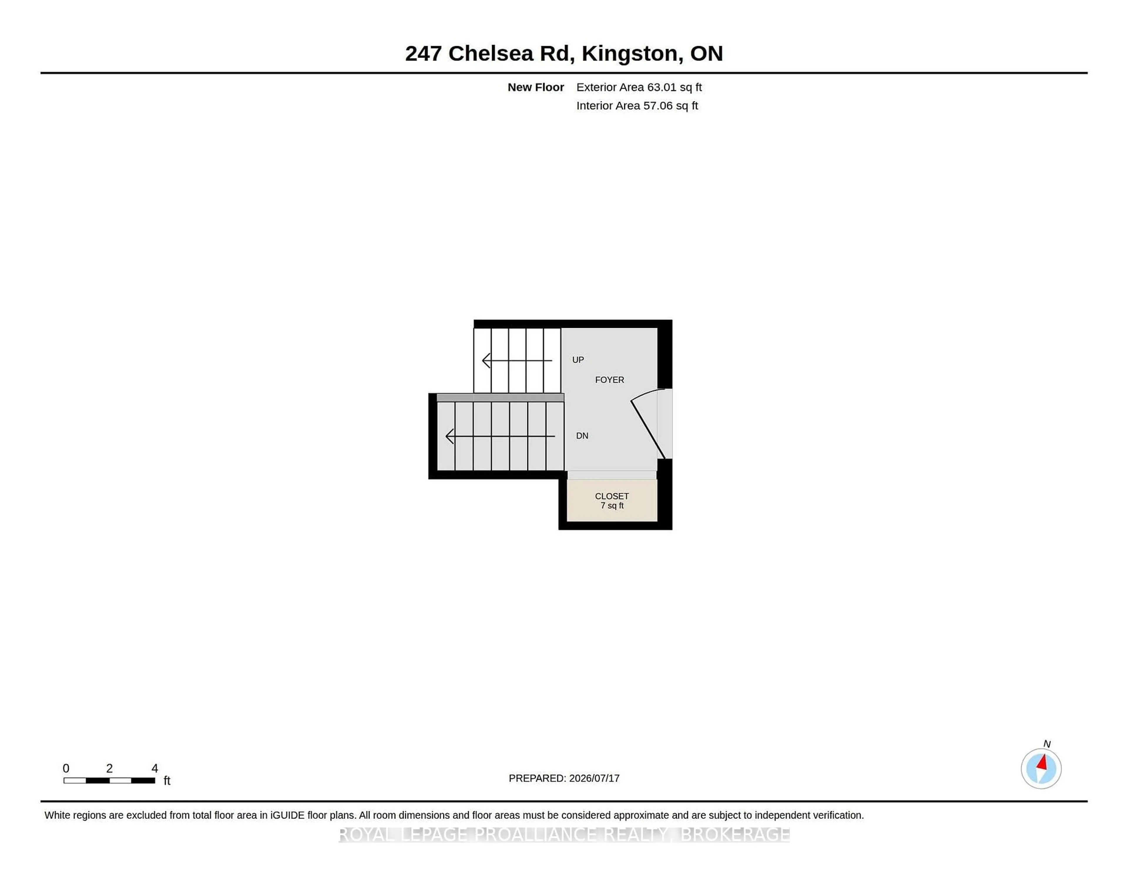 Floor plan for 247 Chelsea Rd, Kingston Ontario K7M 3Z3
