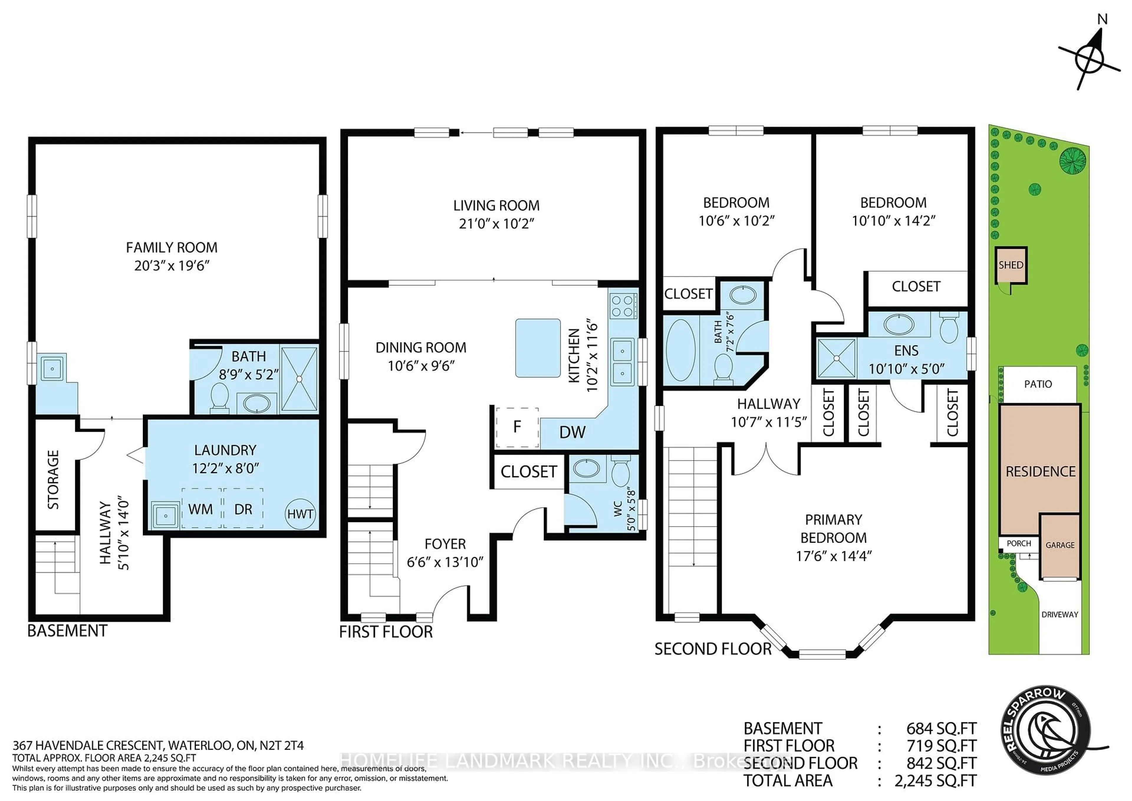Floor plan for 367 HAVENDALE Cres, Waterloo Ontario N2T 2T4