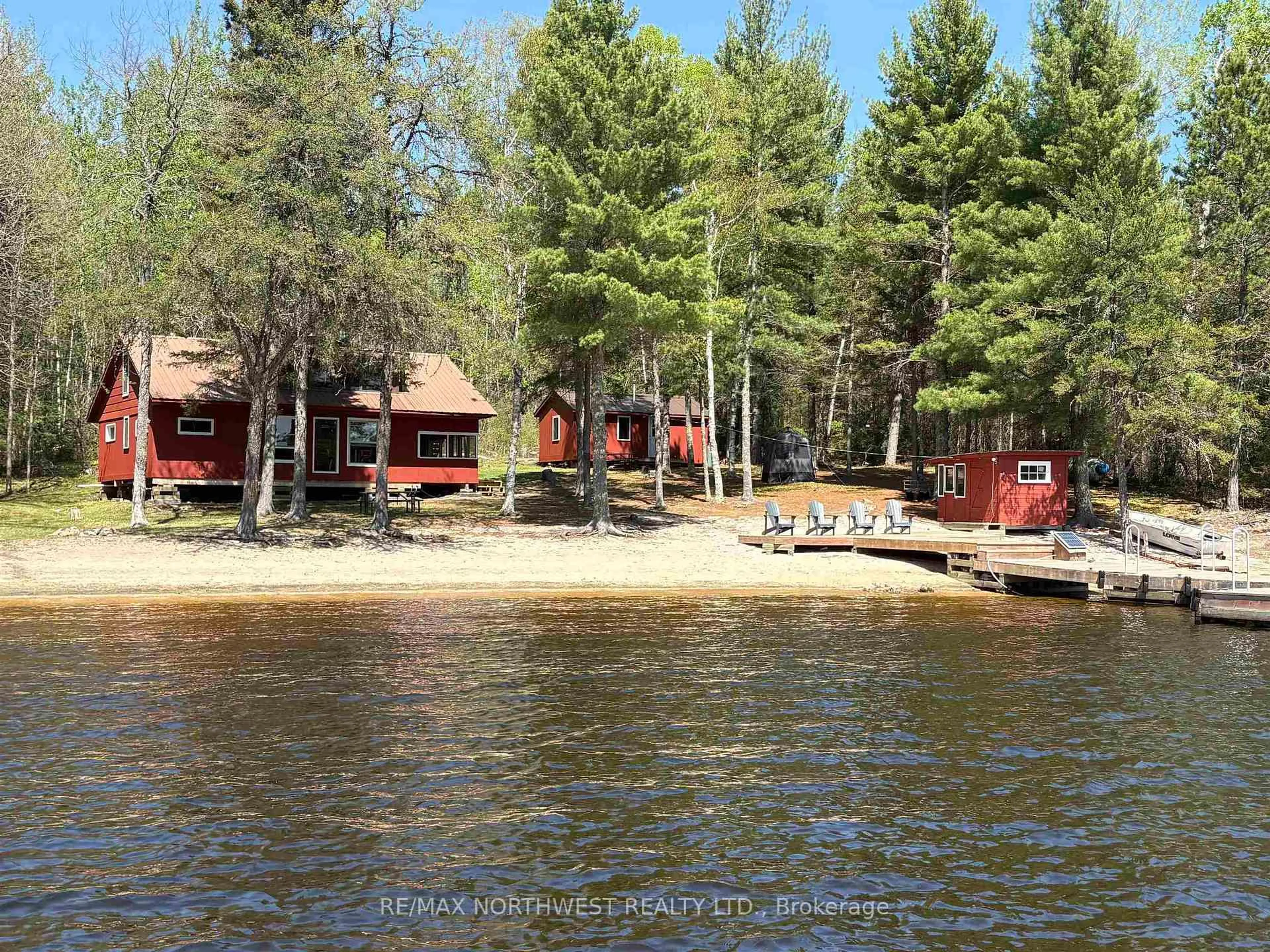 Patio, water/lake/river/ocean view for PCL18453 RED GUT, Rainy River Remote Area Ontario P9A 3M3