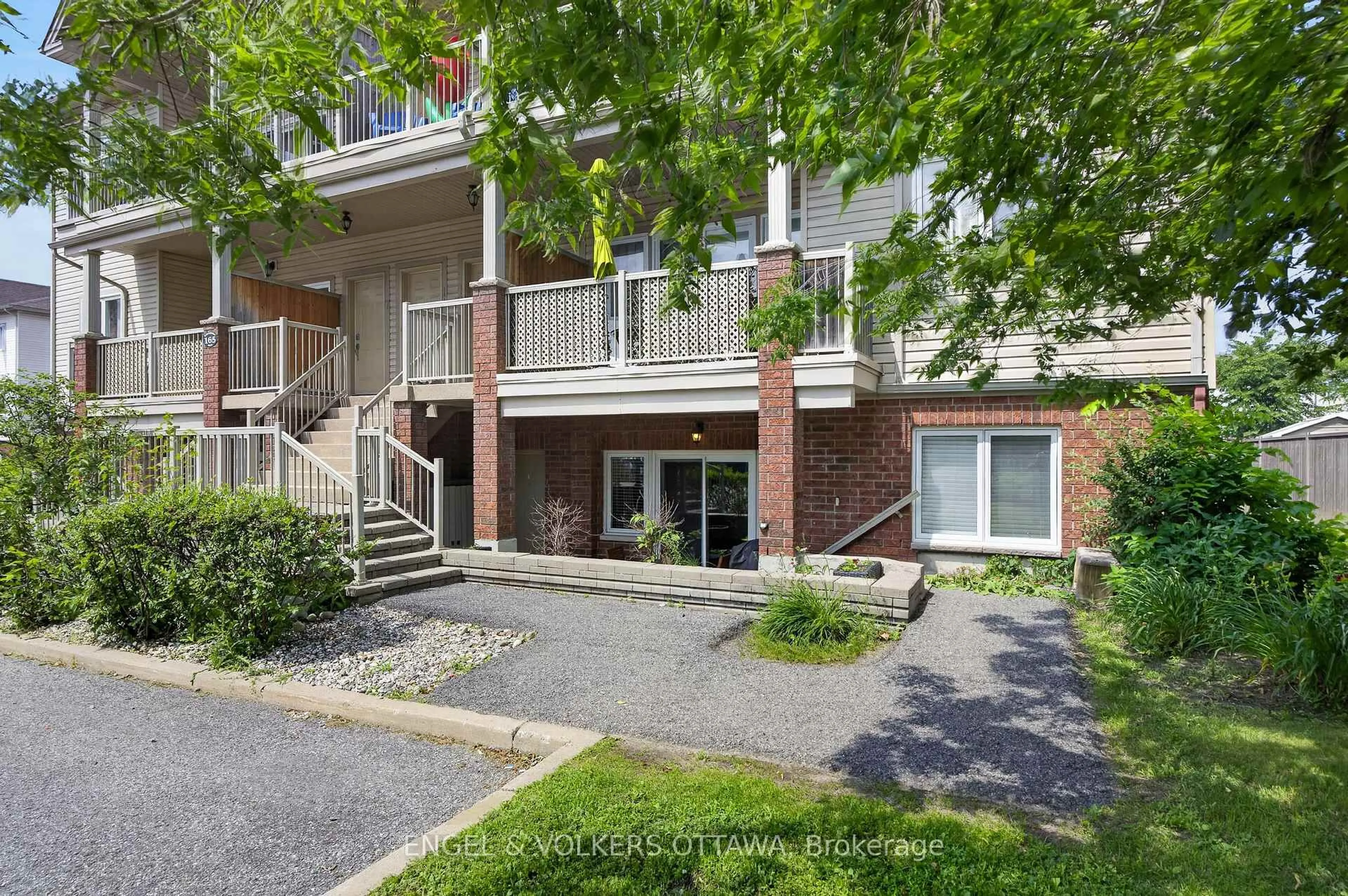 Patio, street for 165 Waterbridge Dr #4, Ottawa Ontario K2G 7G3