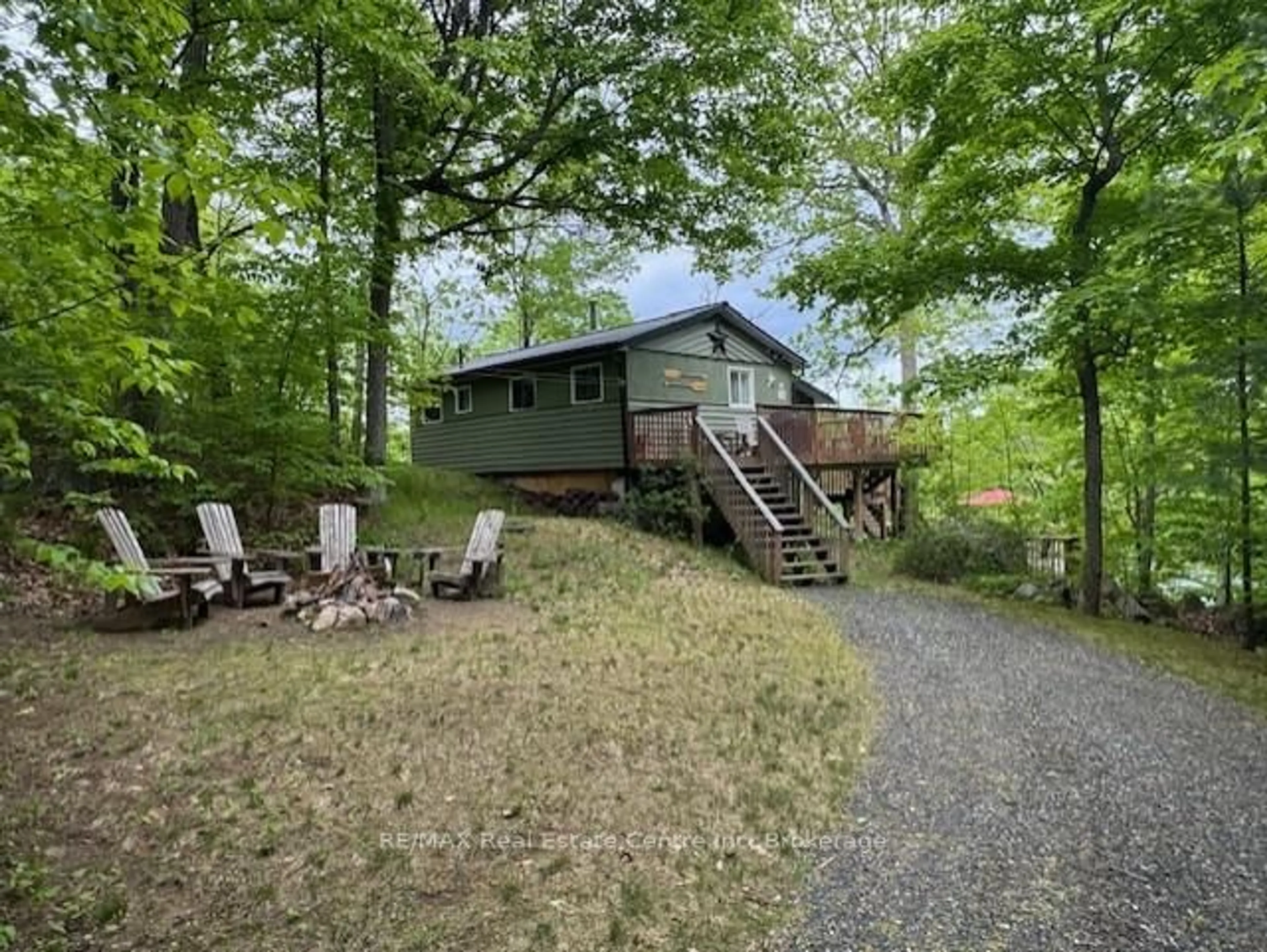 A pic from outside/outdoor area/front of a property/back of a property/a pic from drone, water/lake/river/ocean view for 30 Pine Cone Lane, Bath Ontario K0H 1G0