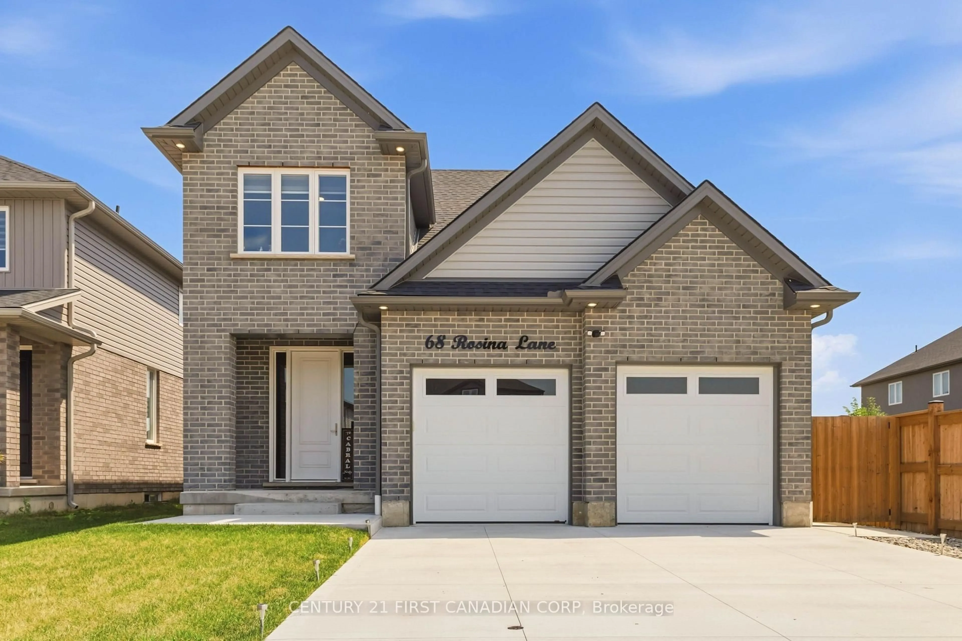 Home with brick exterior material, street for 68 Rosina Lane, Zorra Ontario N0M 2M0