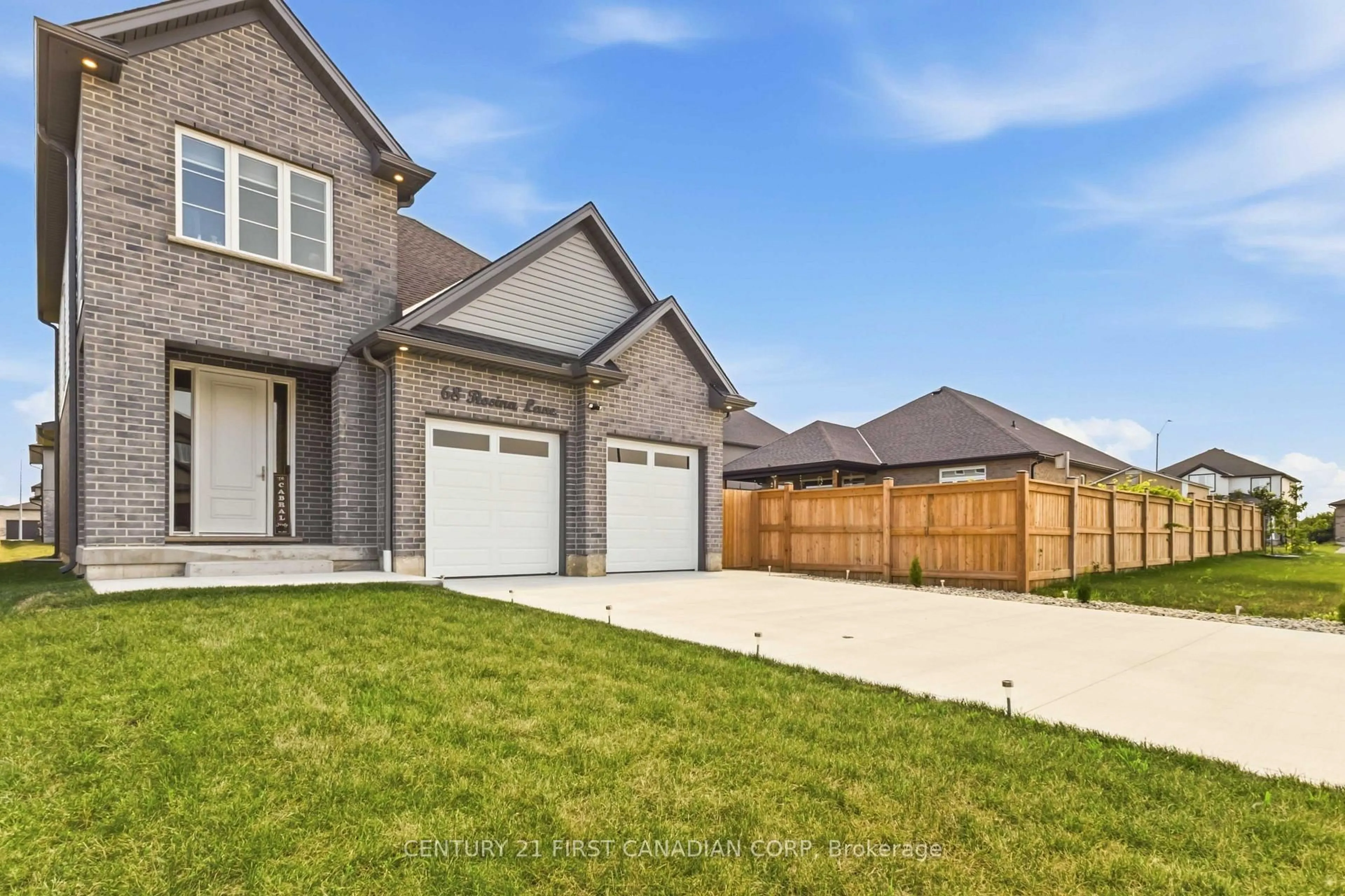 Home with brick exterior material, street for 68 Rosina Lane, Zorra Ontario N0M 2M0