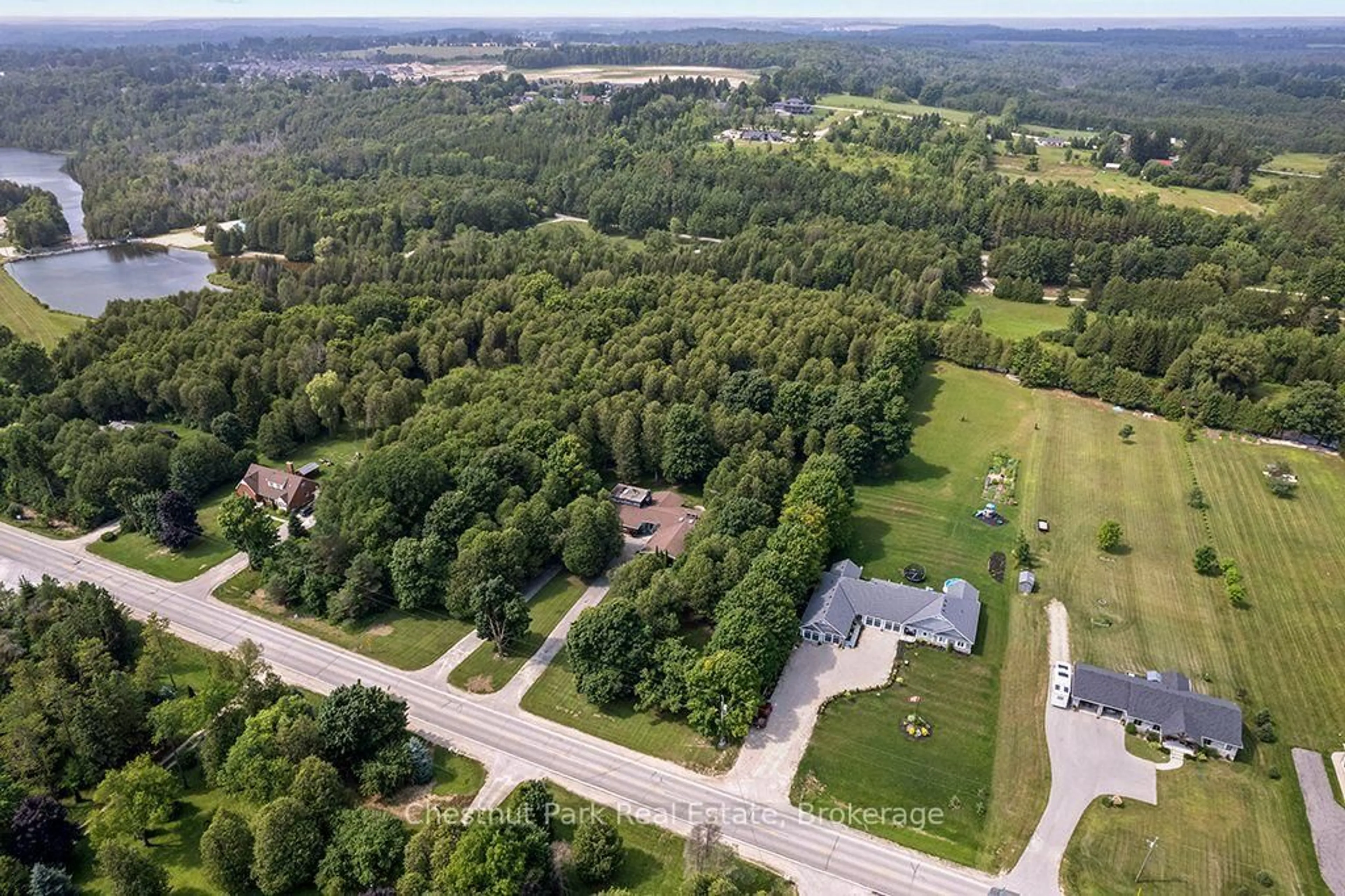 A pic from outside/outdoor area/front of a property/back of a property/a pic from drone, unknown for 403123 Grey 4 Rd, West Grey Ontario N0G 1R0