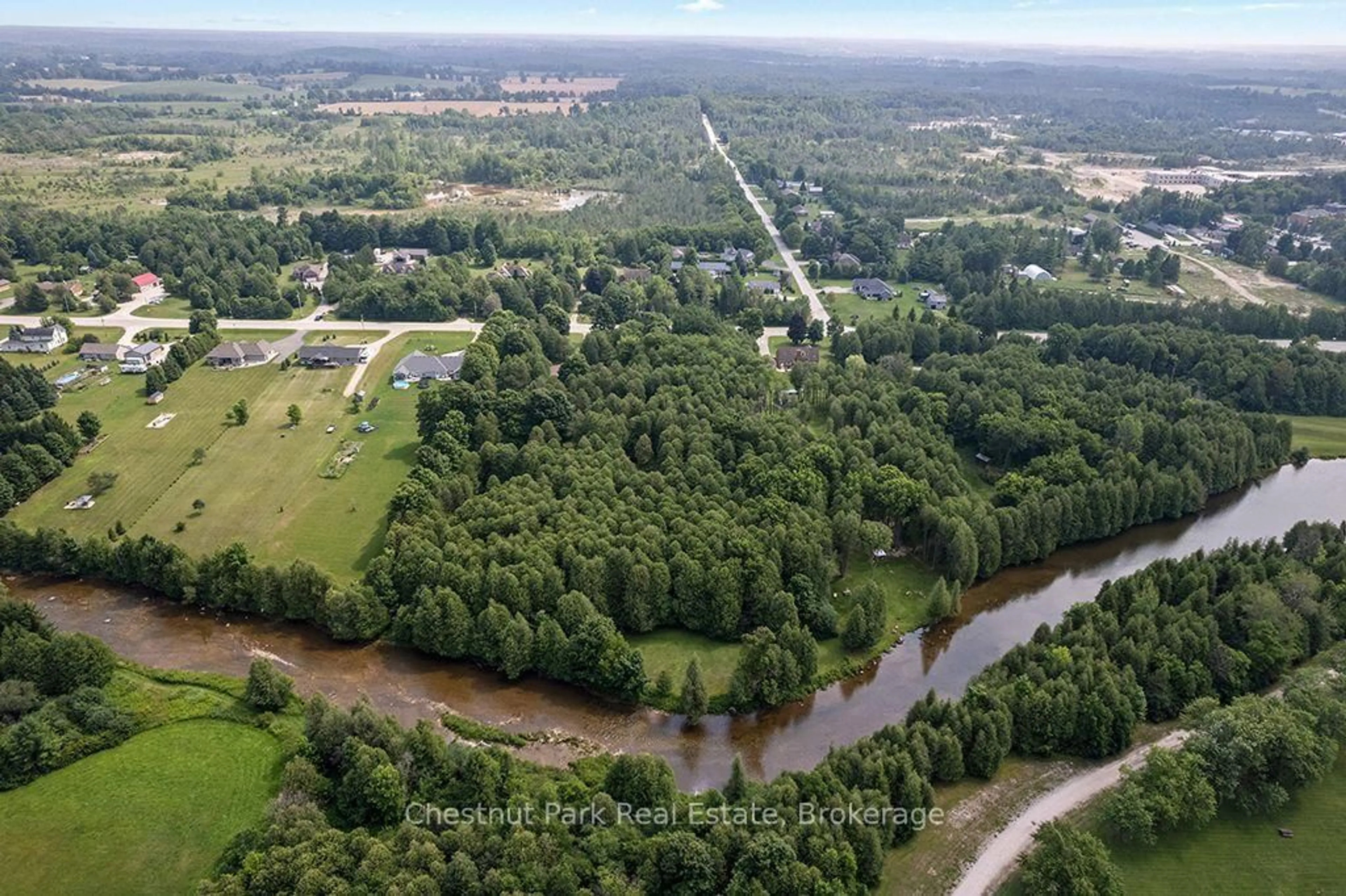 A pic from outside/outdoor area/front of a property/back of a property/a pic from drone, water/lake/river/ocean view for 403123 Grey 4 Rd, West Grey Ontario N0G 1R0