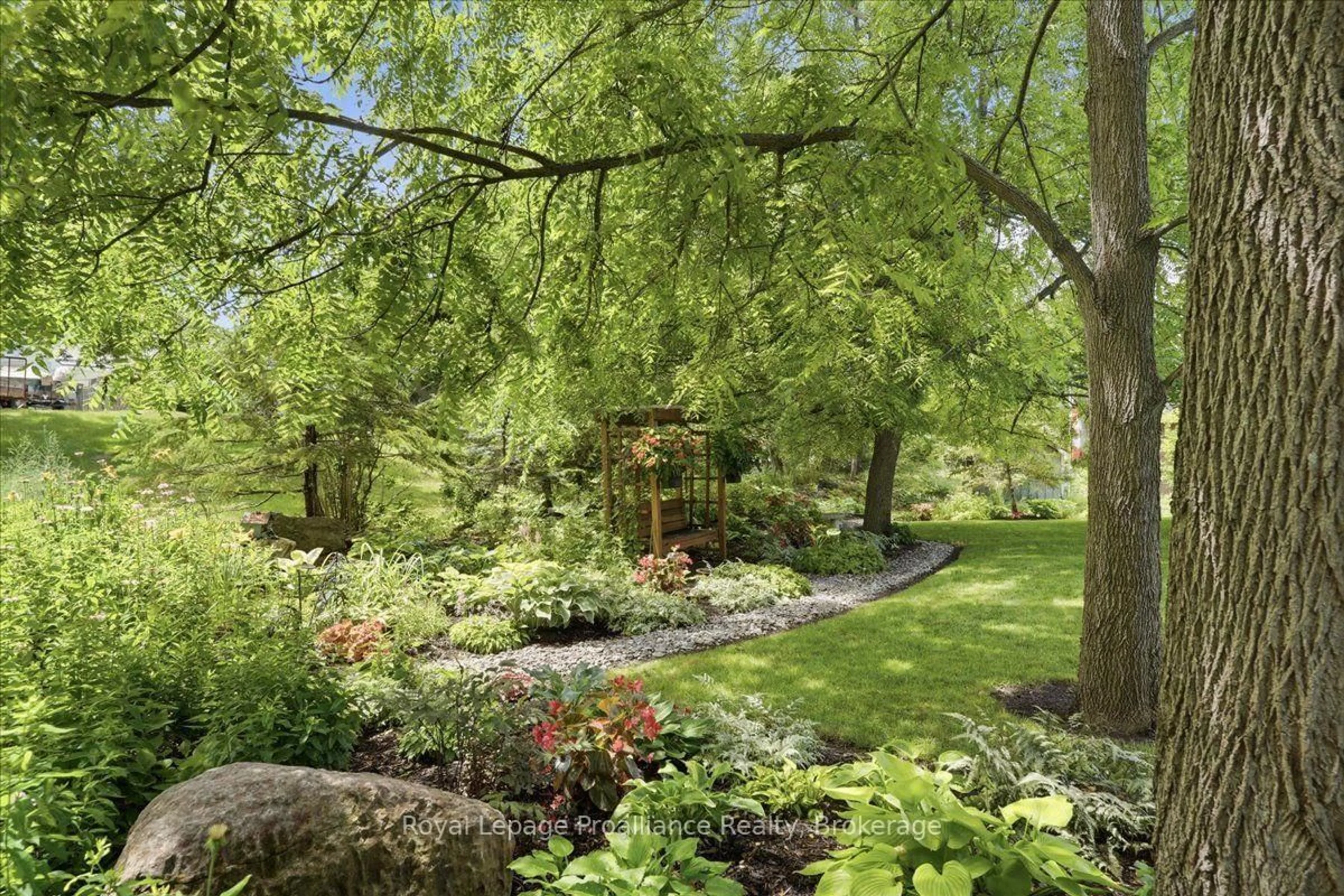 Patio, forest/trees view for 79 Duncan St, Madoc Ontario K0K 2K0