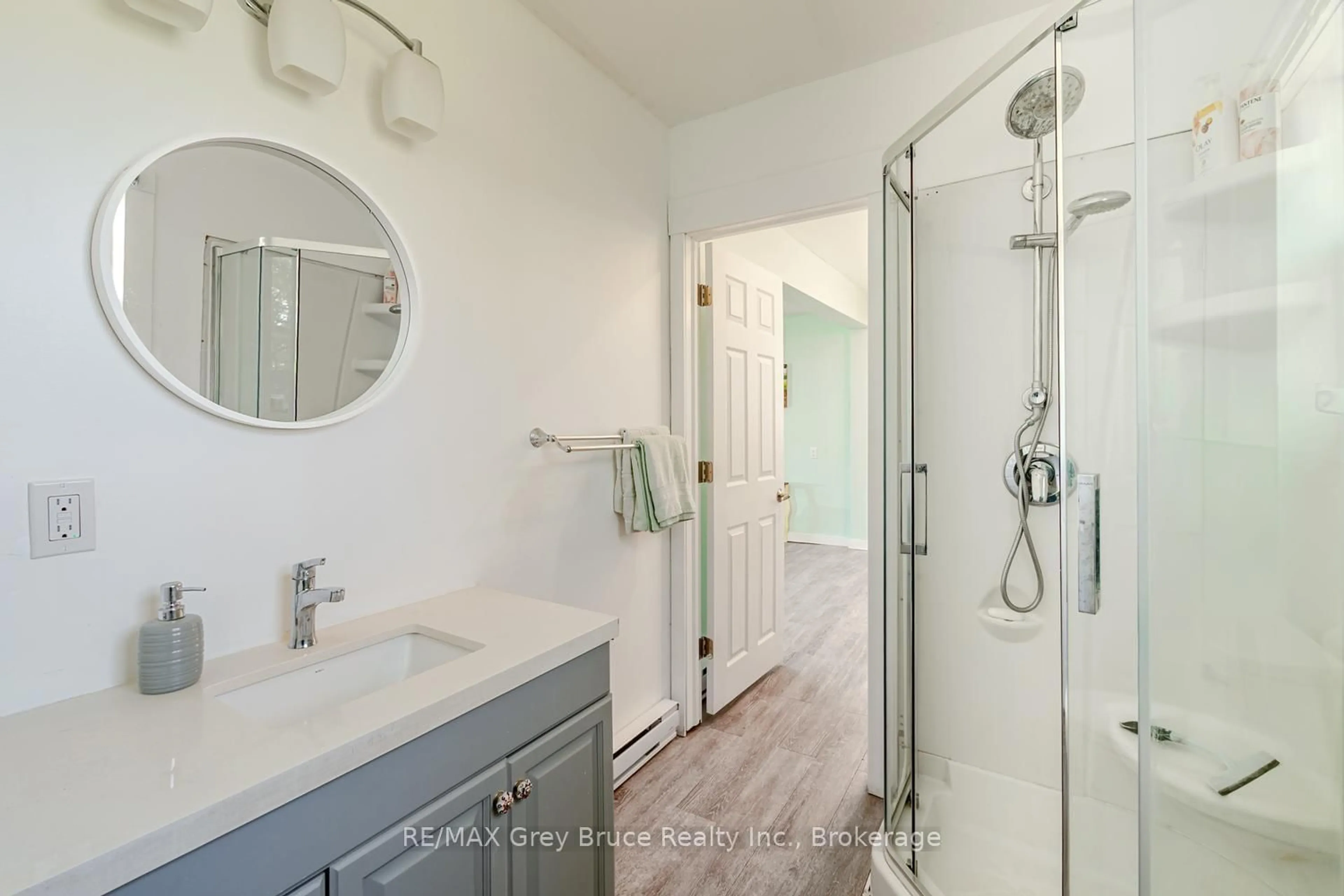 Contemporary bathroom, ceramic/tile floor for 130 Crooked Hill Rd, South Bruce Peninsula Ontario N0H 1A0