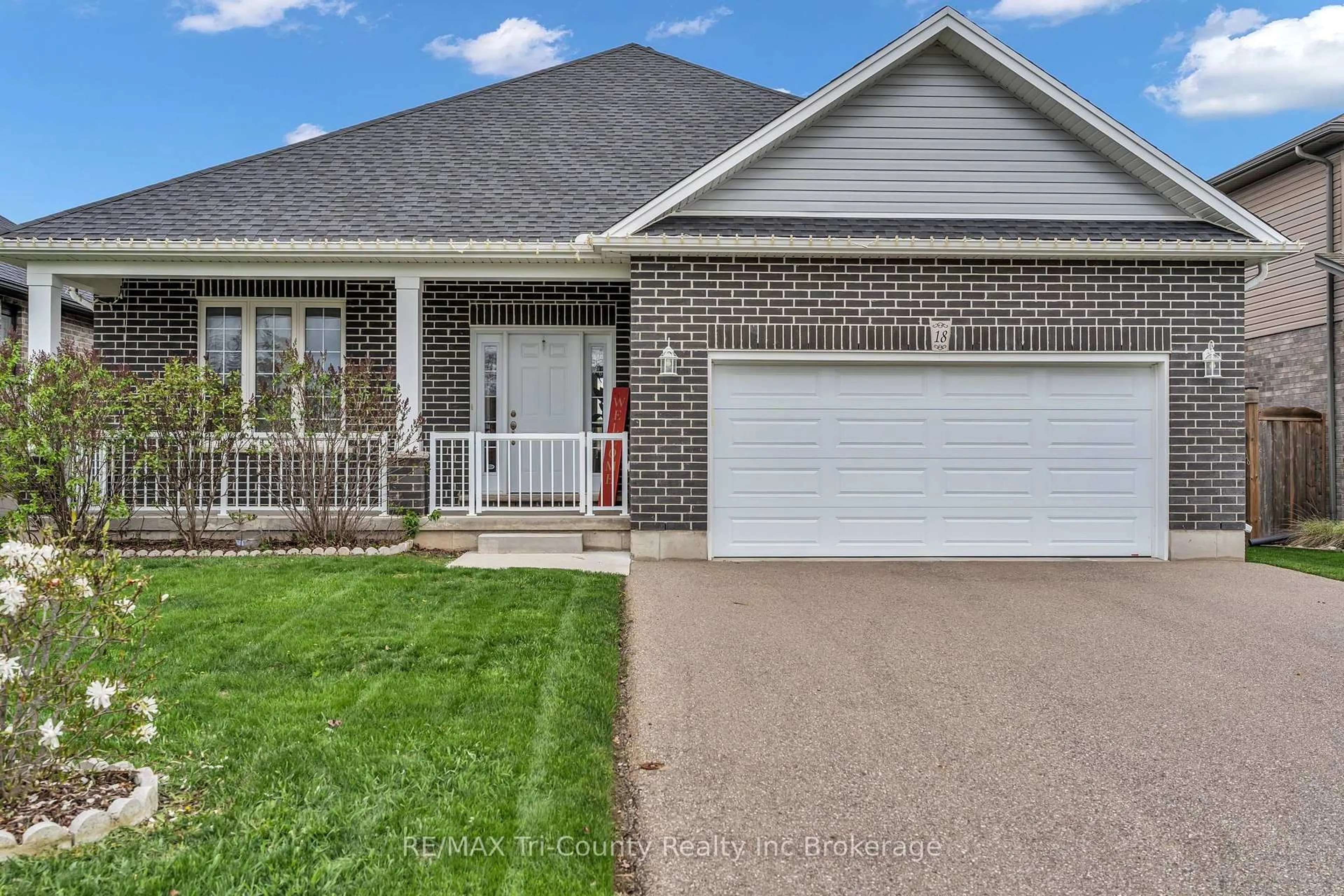 Home with brick exterior material, street for 18 Crocus Ave, Tillsonburg Ontario N4G 5S9
