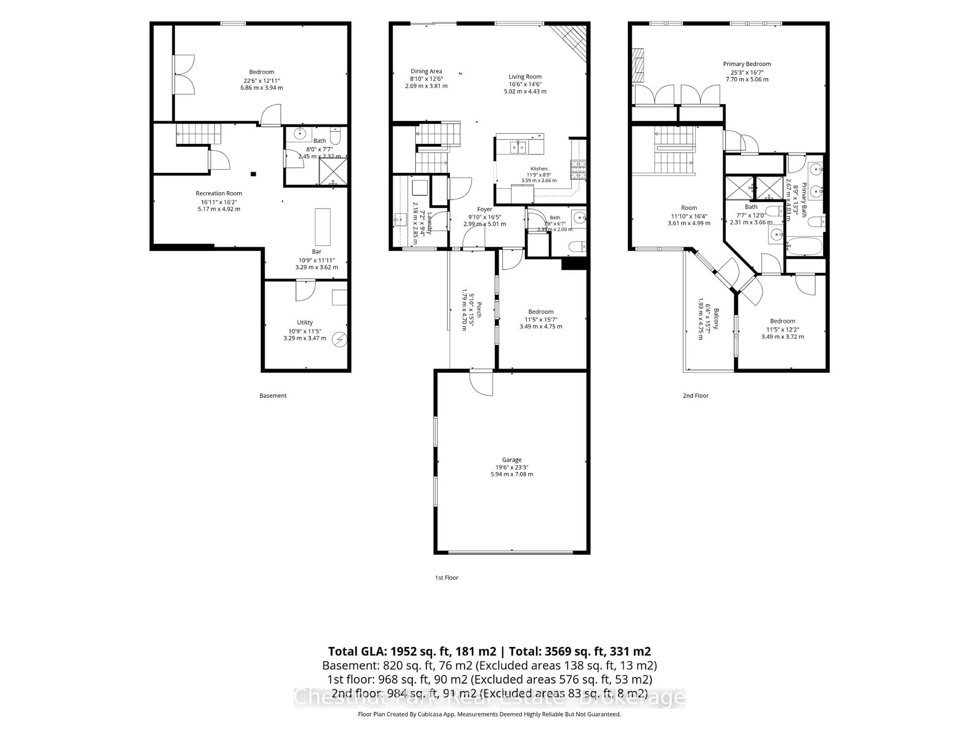 Floor plan for 108 Landry Lane #3, Blue Mountains Ontario N0H 2P0