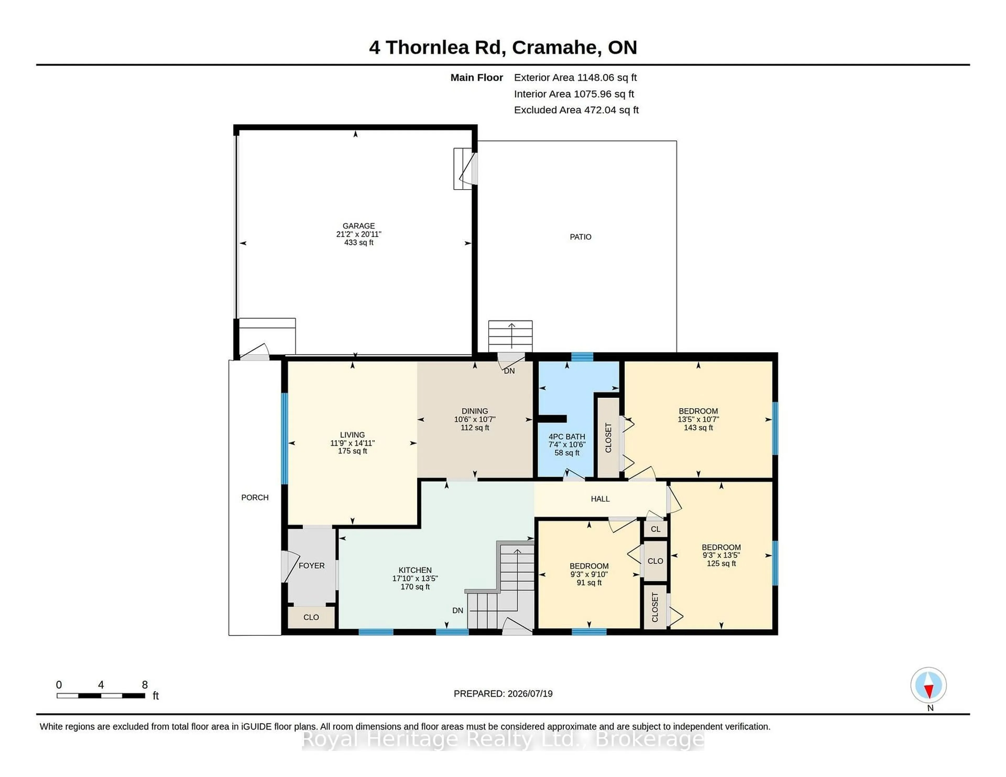 Floor plan for 4 Thornlea Rd, Cramahe Ontario K0K 1S0