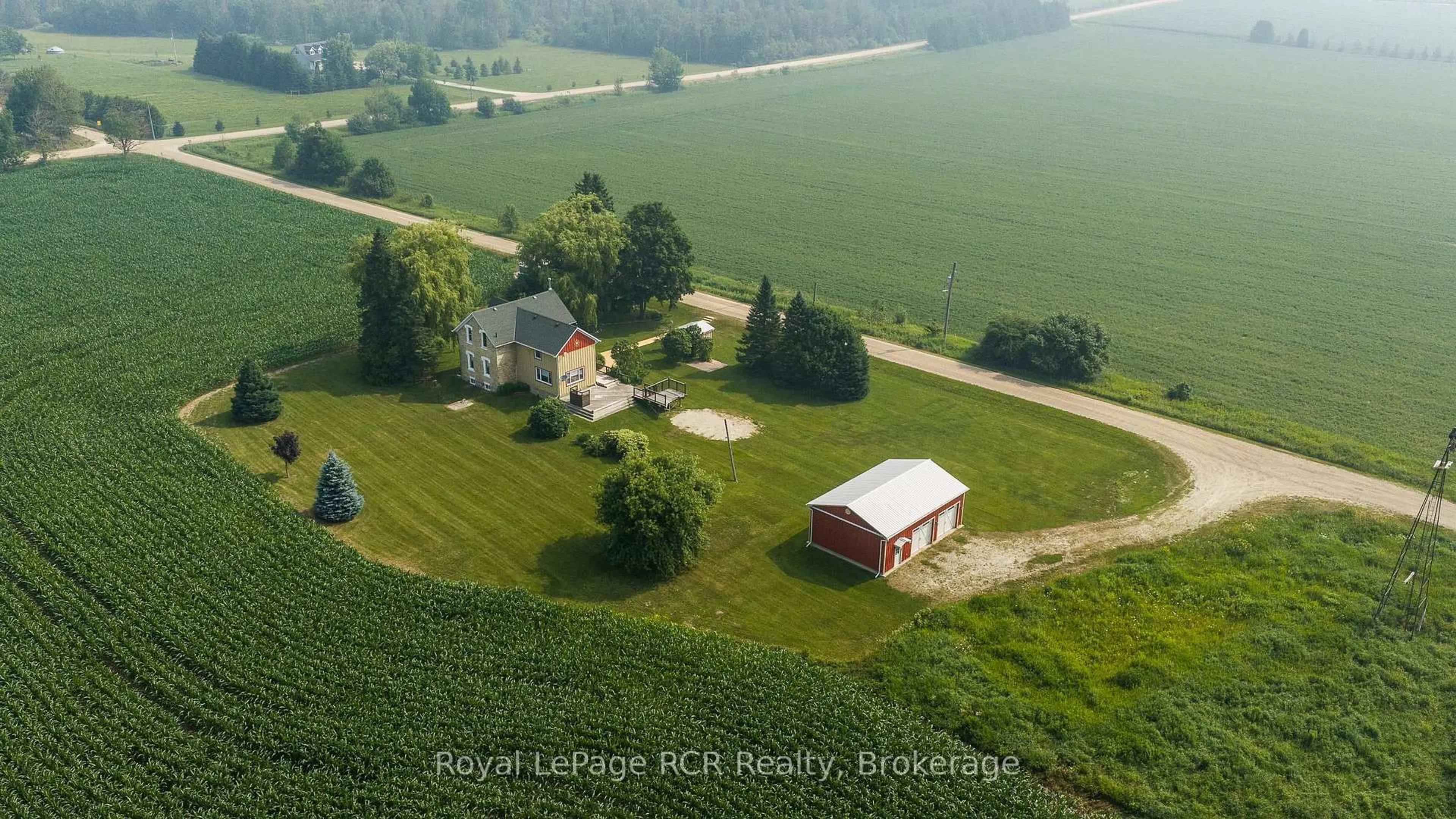 A pic from outside/outdoor area/front of a property/back of a property/a pic from drone, water/lake/river/ocean view for 611808 Southgate Sideroad 61, Southgate Ontario N0G 2A0