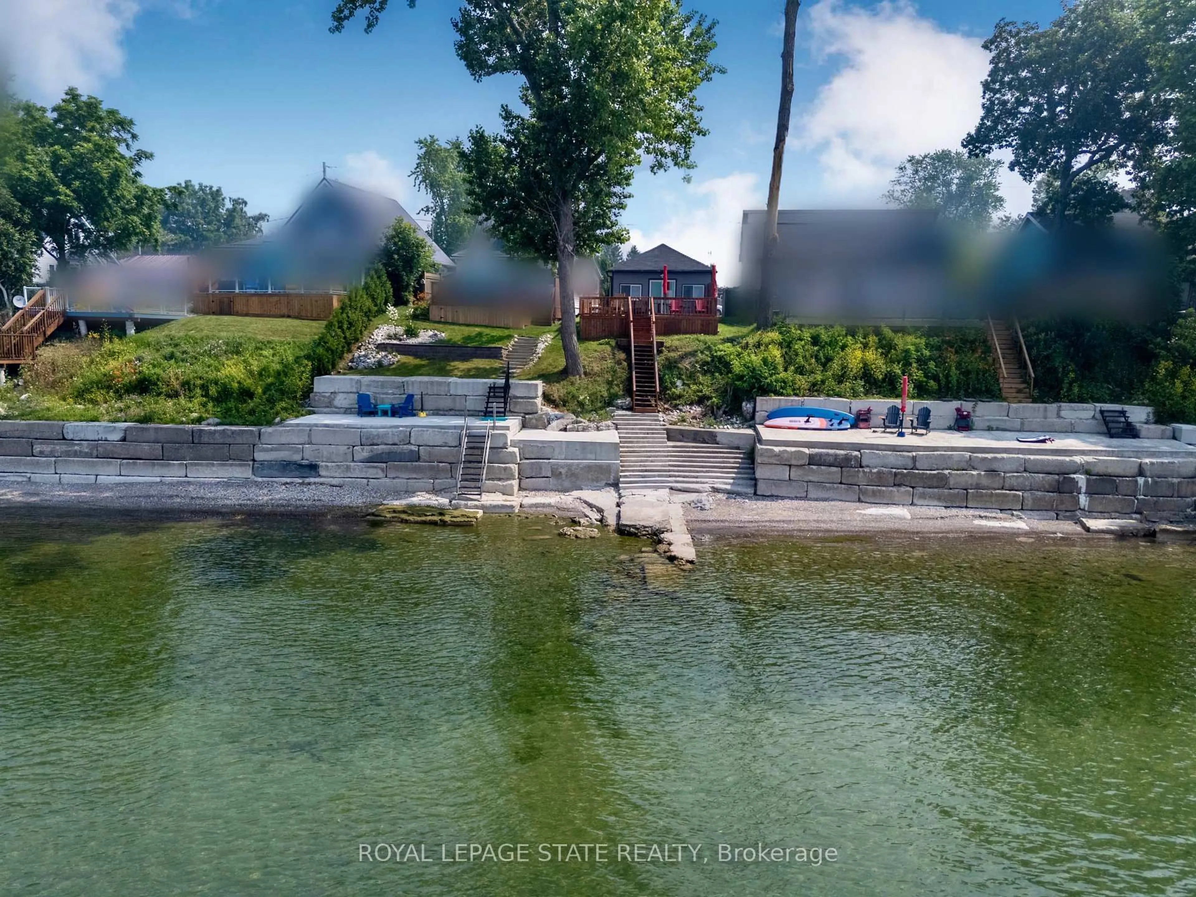 A pic from outside/outdoor area/front of a property/back of a property/a pic from drone, water/lake/river/ocean view for 6 Lakeside Dr, Haldimand Ontario N0A 1L0