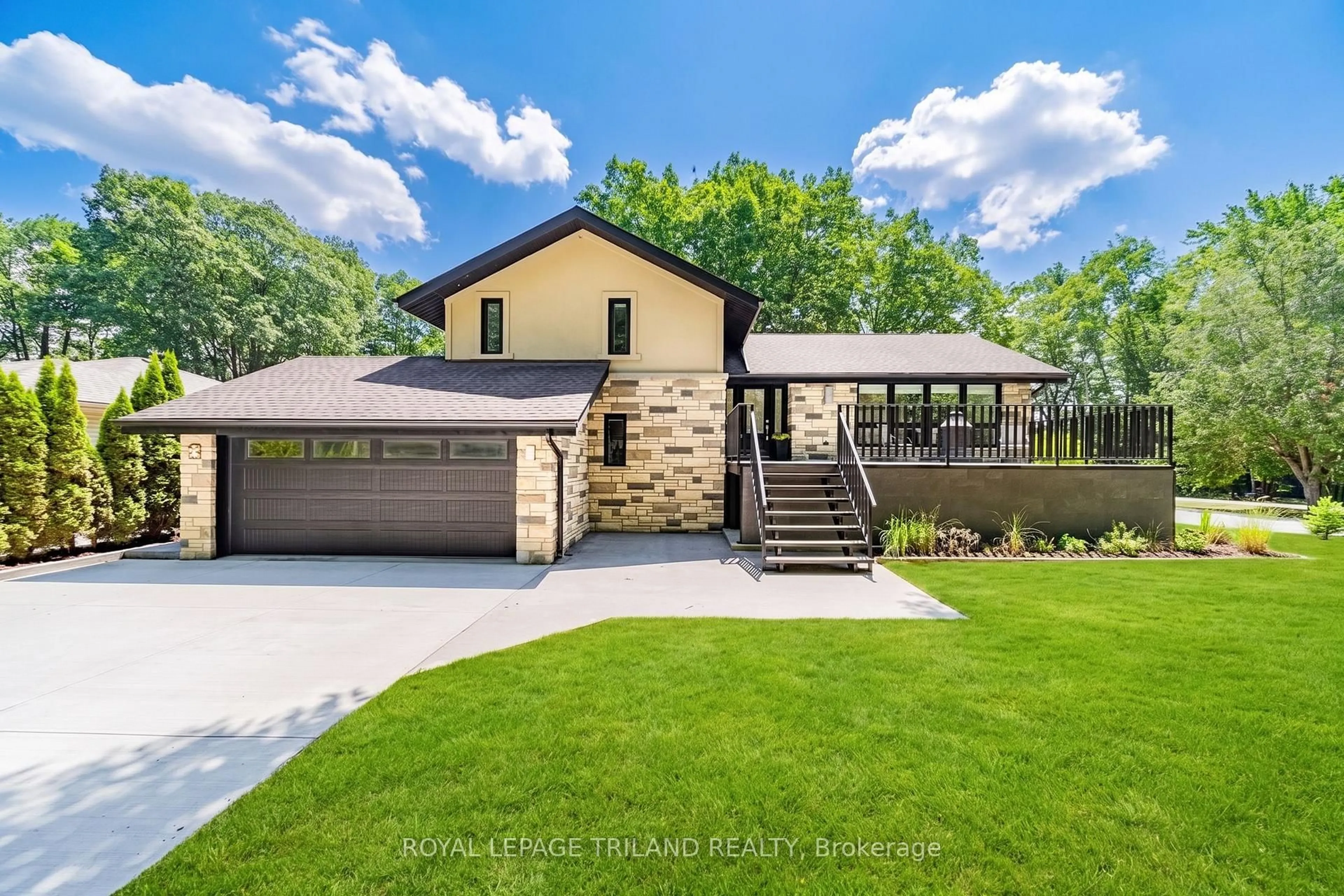 Home with brick exterior material, street for 9653 Joanne Ave, Lambton Shores Ontario N0M 1T0