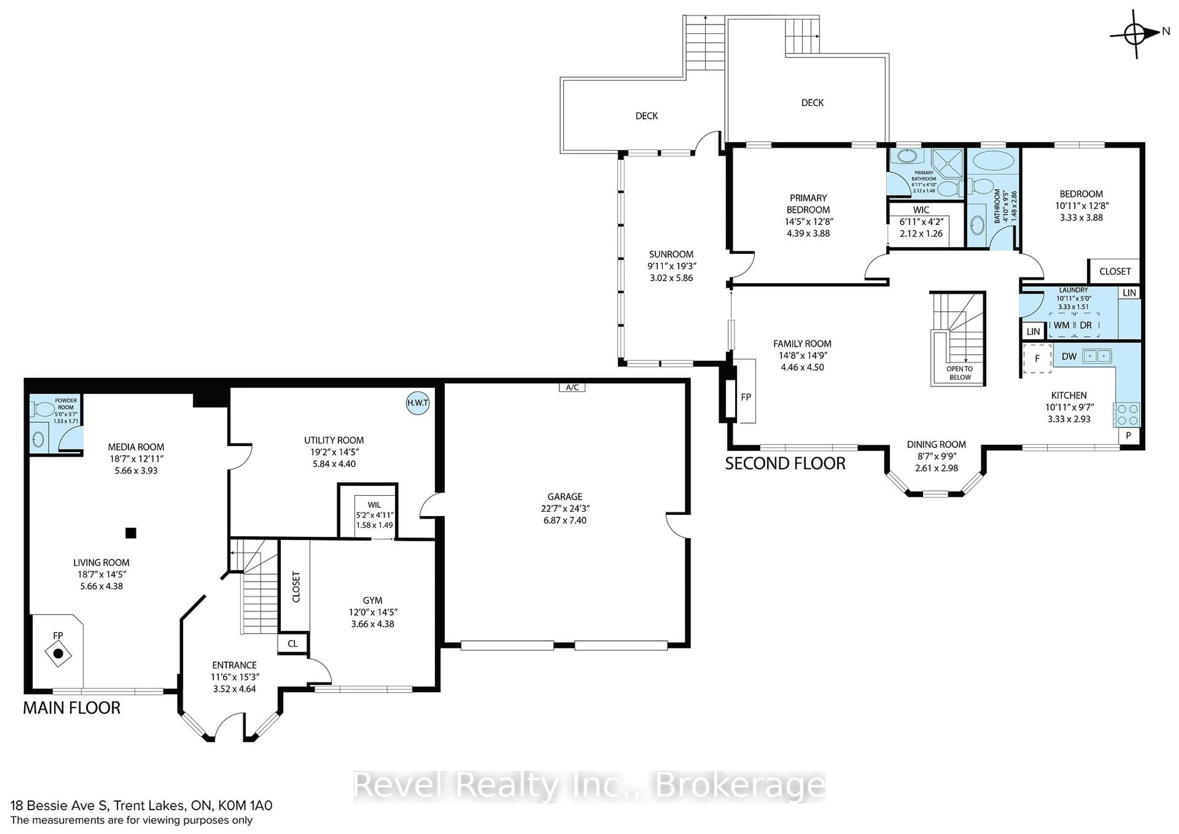 Floor plan for 18 Bessie Ave, Kawartha Lakes Ontario K0M 1A0