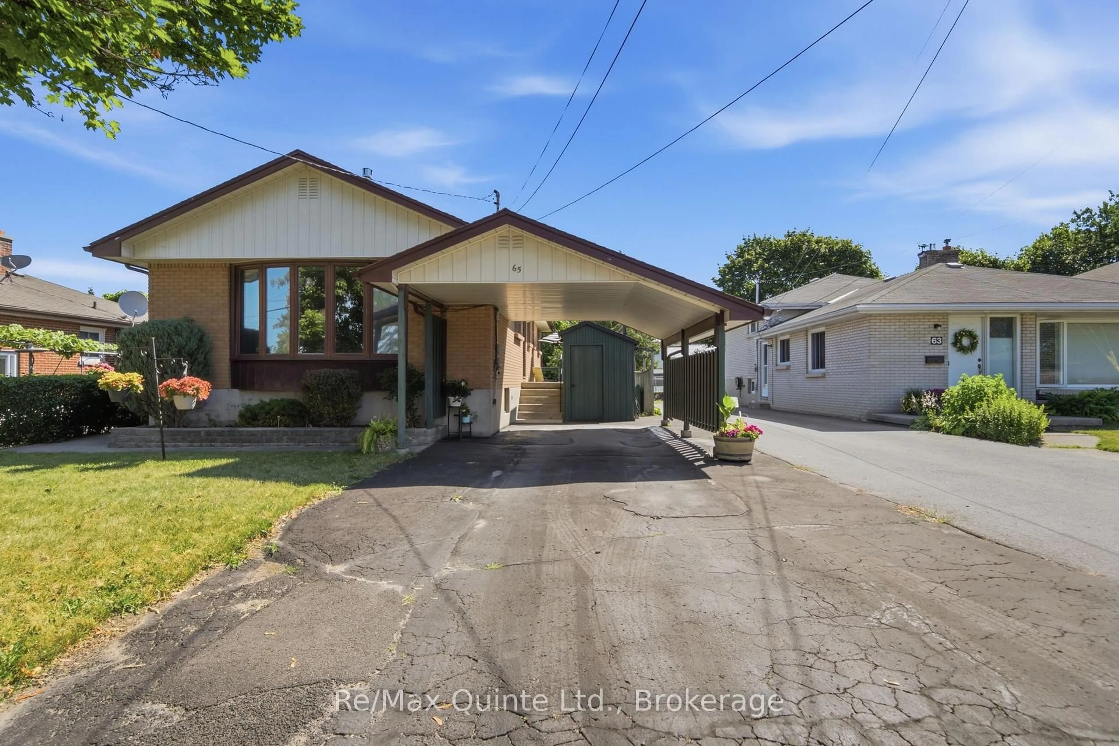 A pic from outside/outdoor area/front of a property/back of a property/a pic from drone, street for 65 Humewood Dr, Belleville Ontario K8N 4E3
