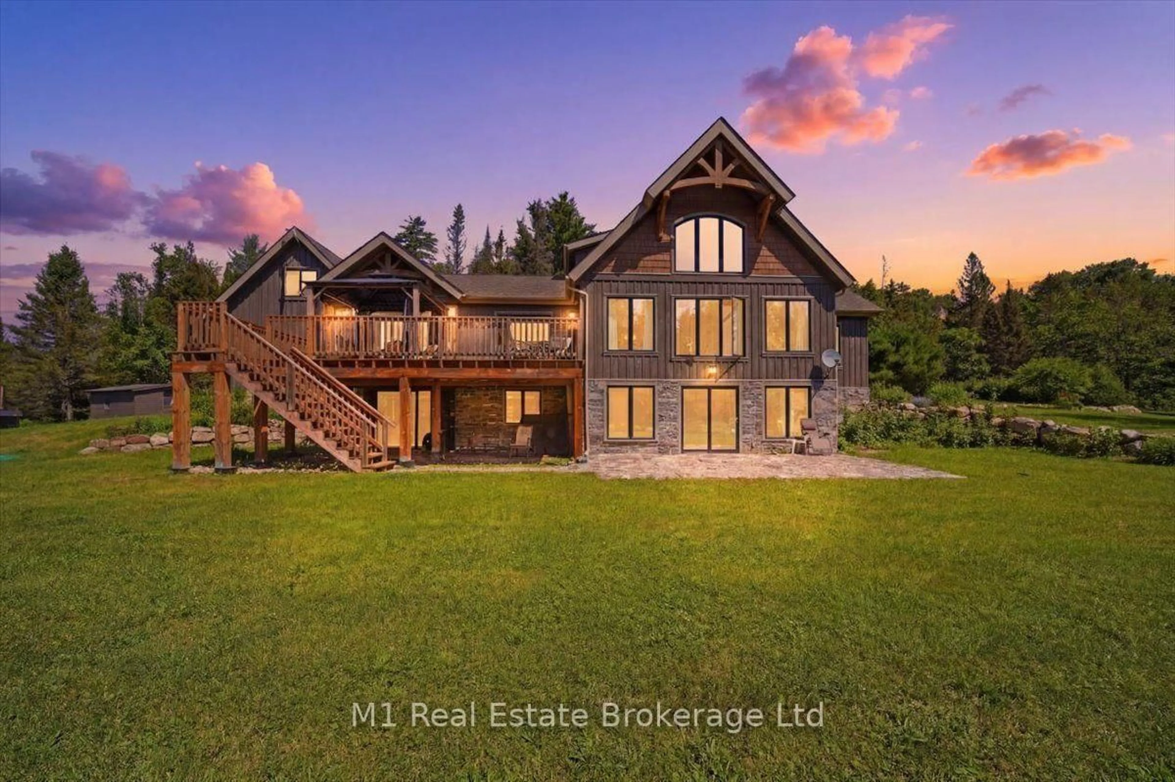 Home with brick exterior material, water/lake/river/ocean view for 76 Chalet Rd, Powassan Ontario P0H 2L0