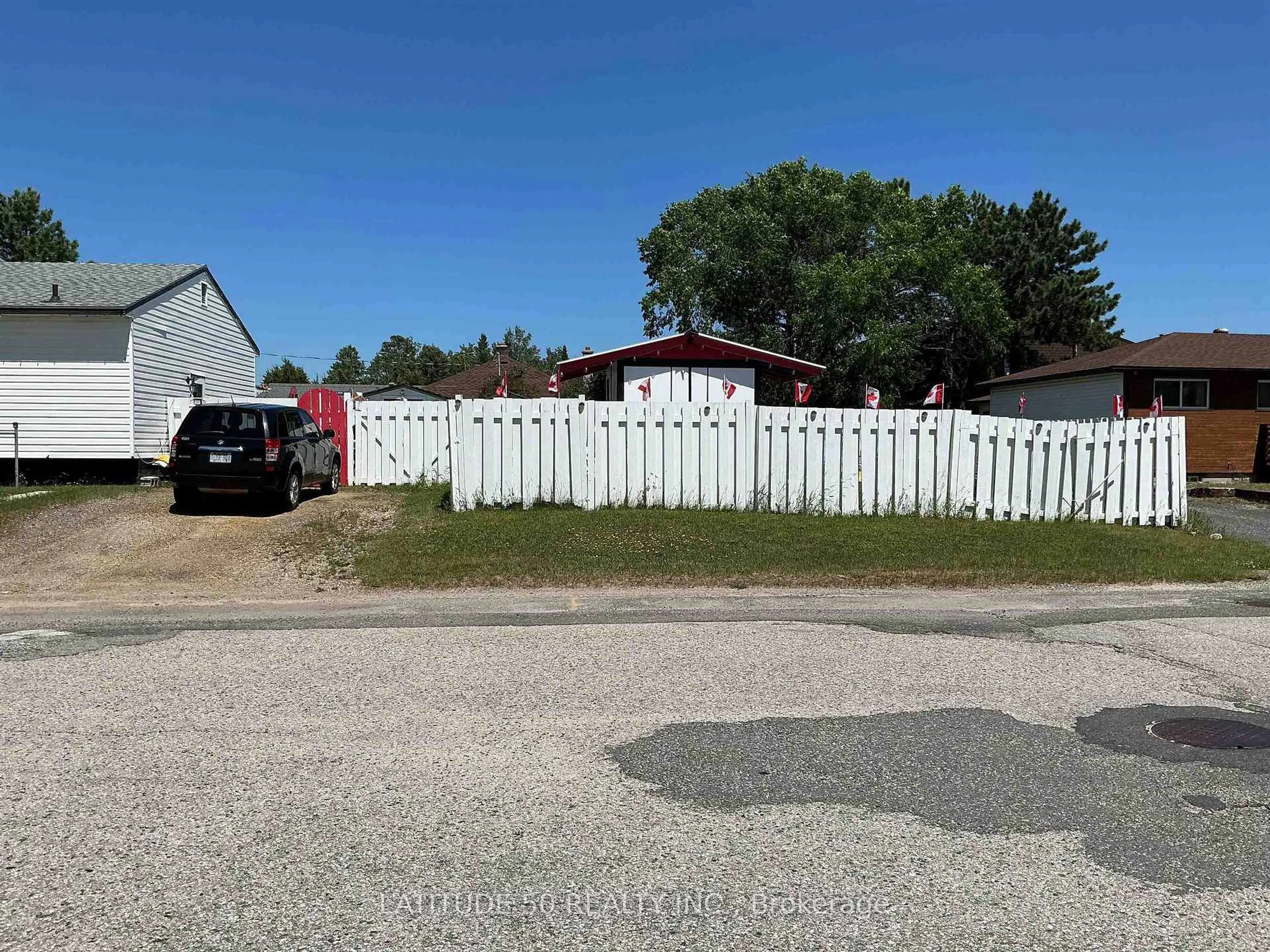 A pic from outside/outdoor area/front of a property/back of a property/a pic from drone, street for 93 Balsam Avenue, Ignace Ontario P0T 1T0
