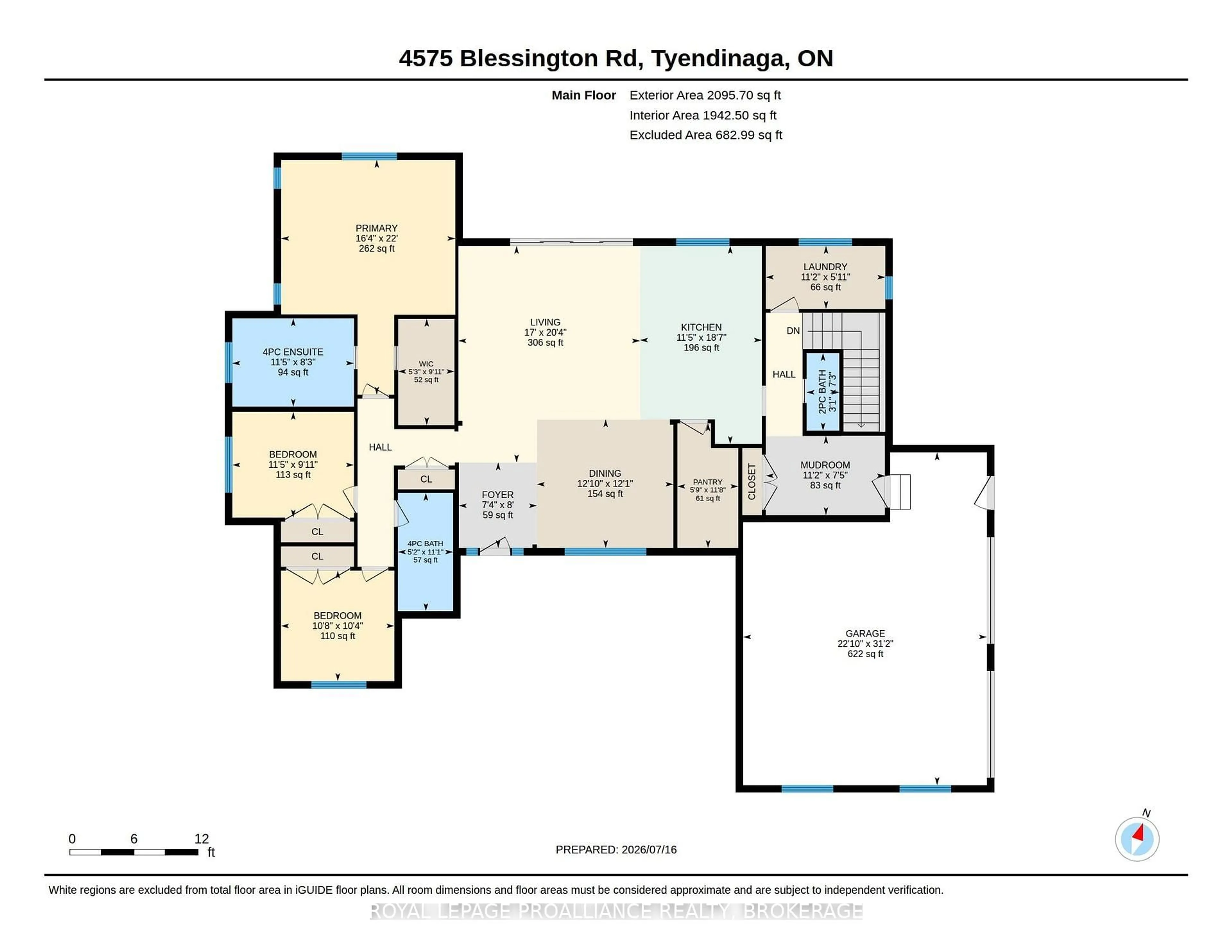 Floor plan for 4575 Blessington Rd, Shannonville Ontario K0K 2N0