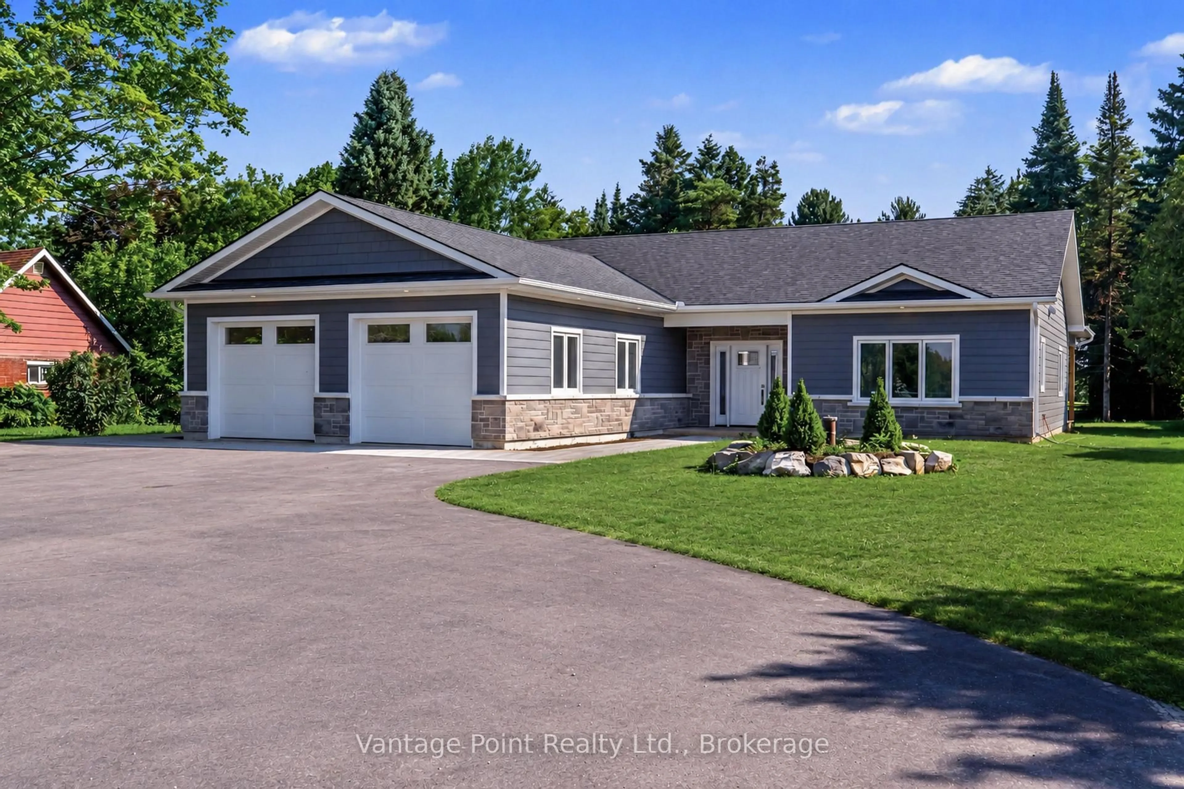Home with vinyl exterior material, street for 107 Toronto Rd, Grey Highlands Ontario N0C 1E0