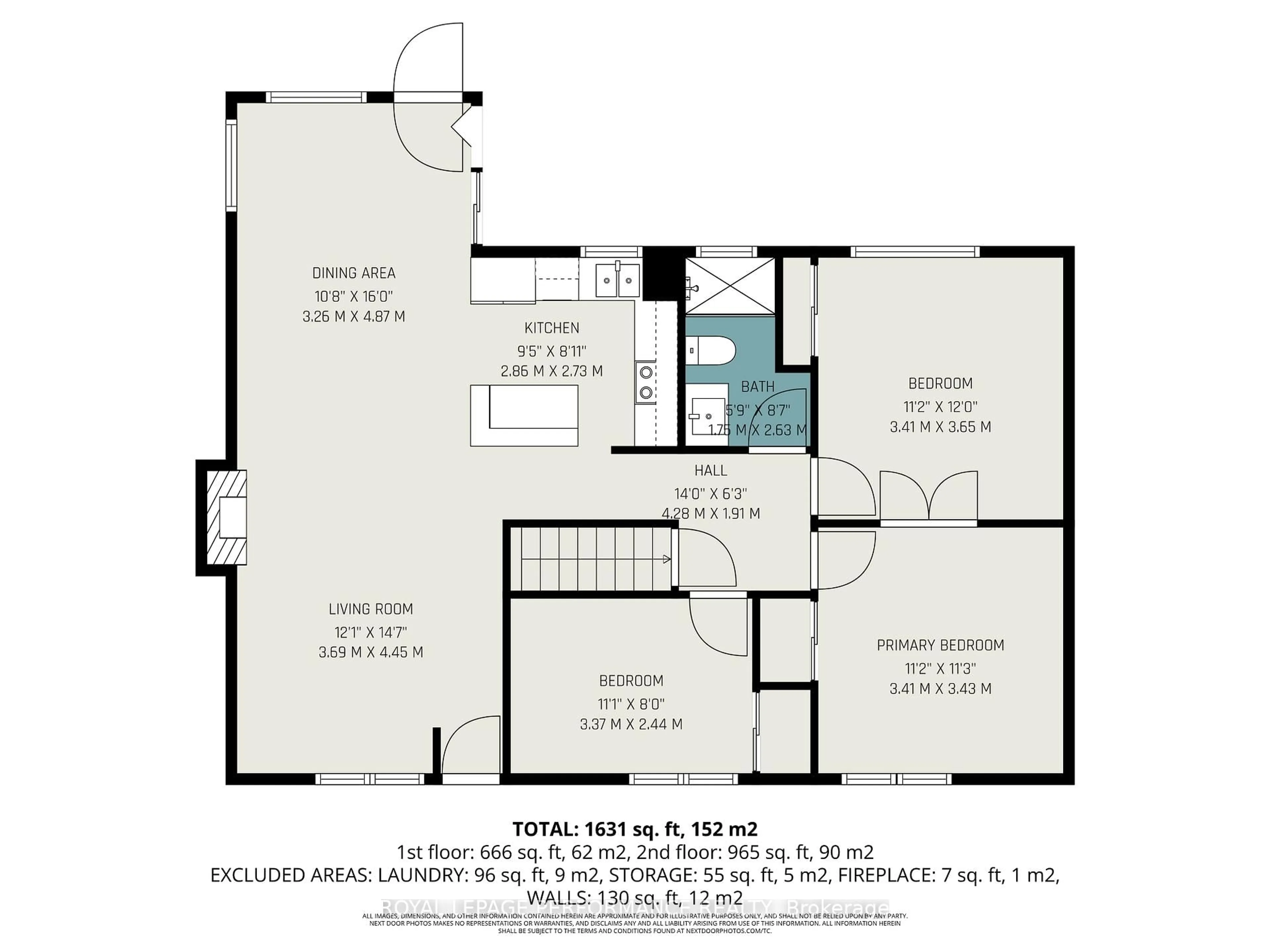 Floor plan for 1497 Blackheath St, Orleans Ontario K1E 1K6