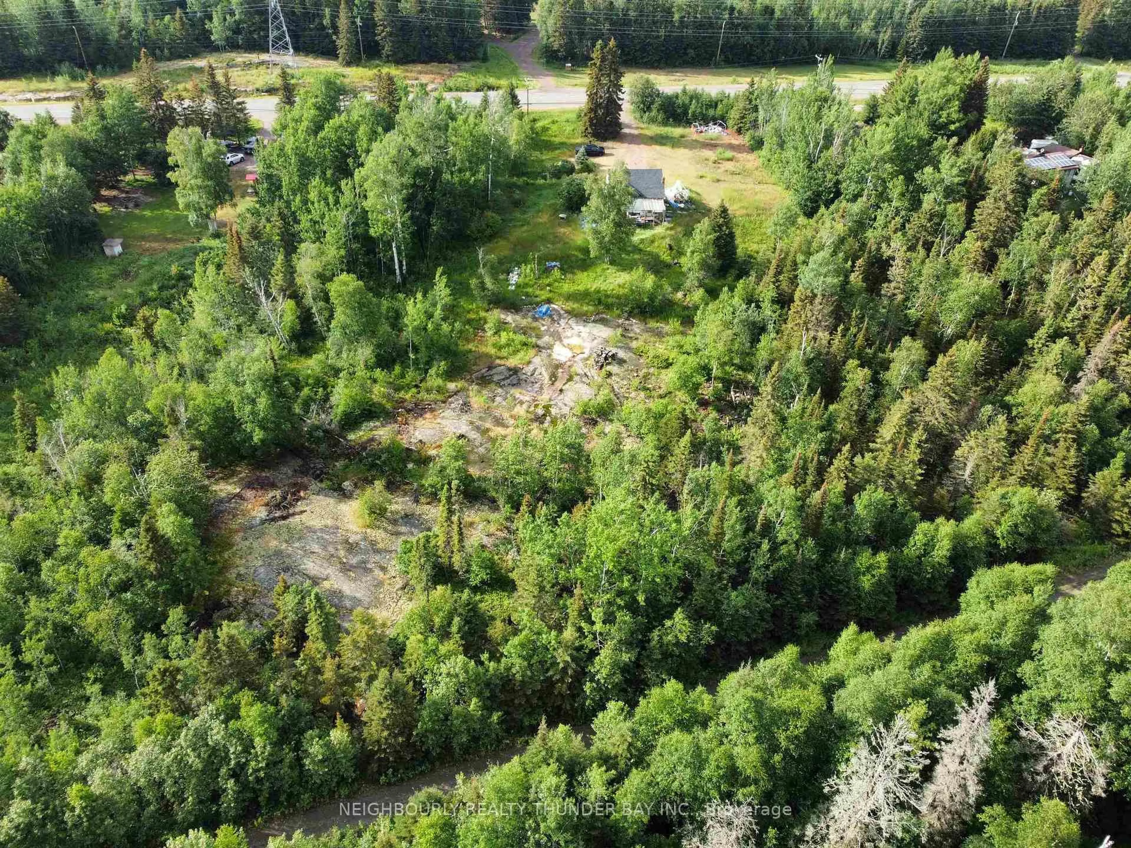 A pic from outside/outdoor area/front of a property/back of a property/a pic from drone, forest/trees view for 2071 Lakeshore Dr, Shuniah Ontario P7A 0L6