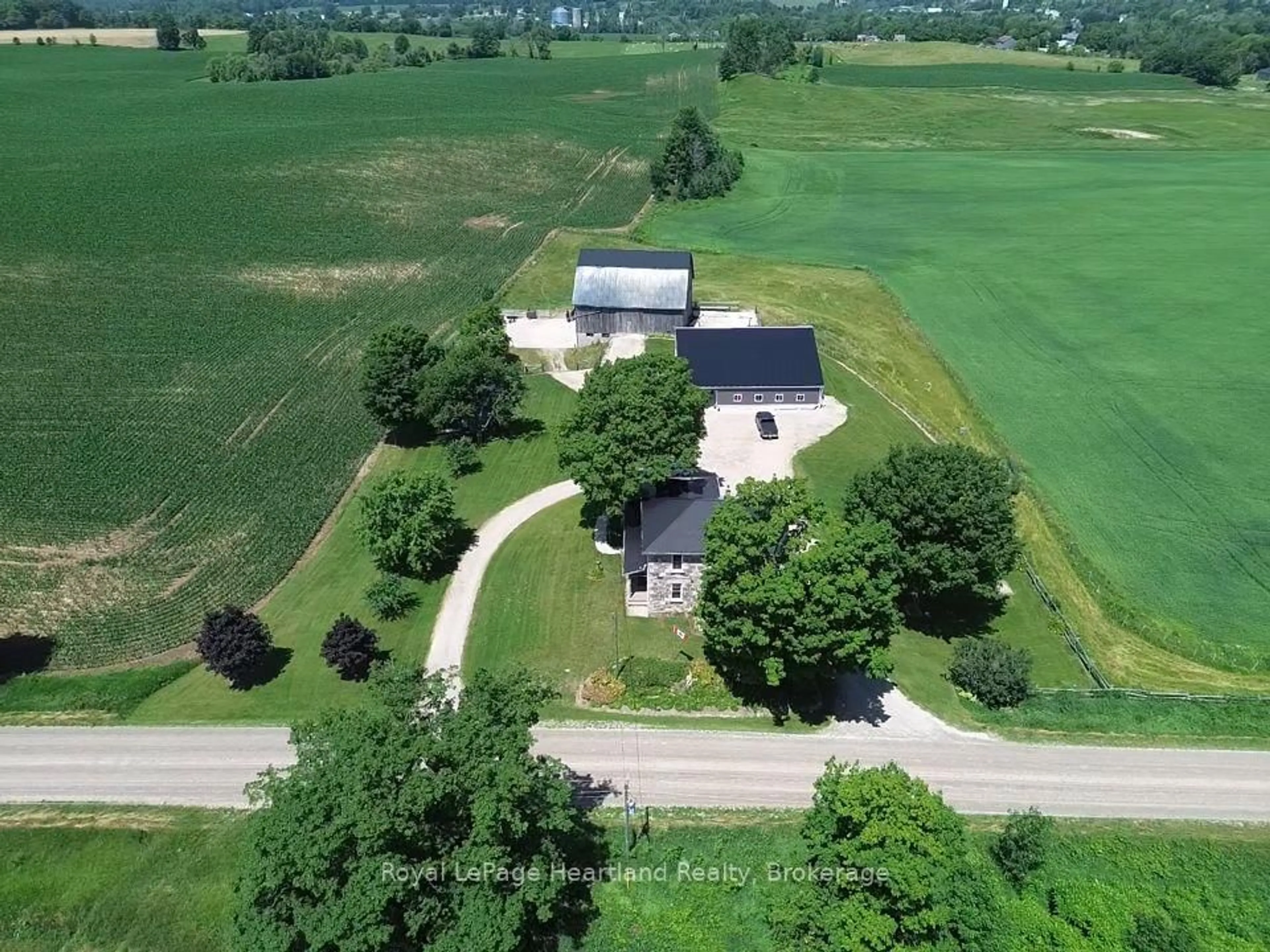 A pic from outside/outdoor area/front of a property/back of a property/a pic from drone, street for 86653 Harper Line, Ashfield-Colborne-Wawanosh Ontario N0G 2H0