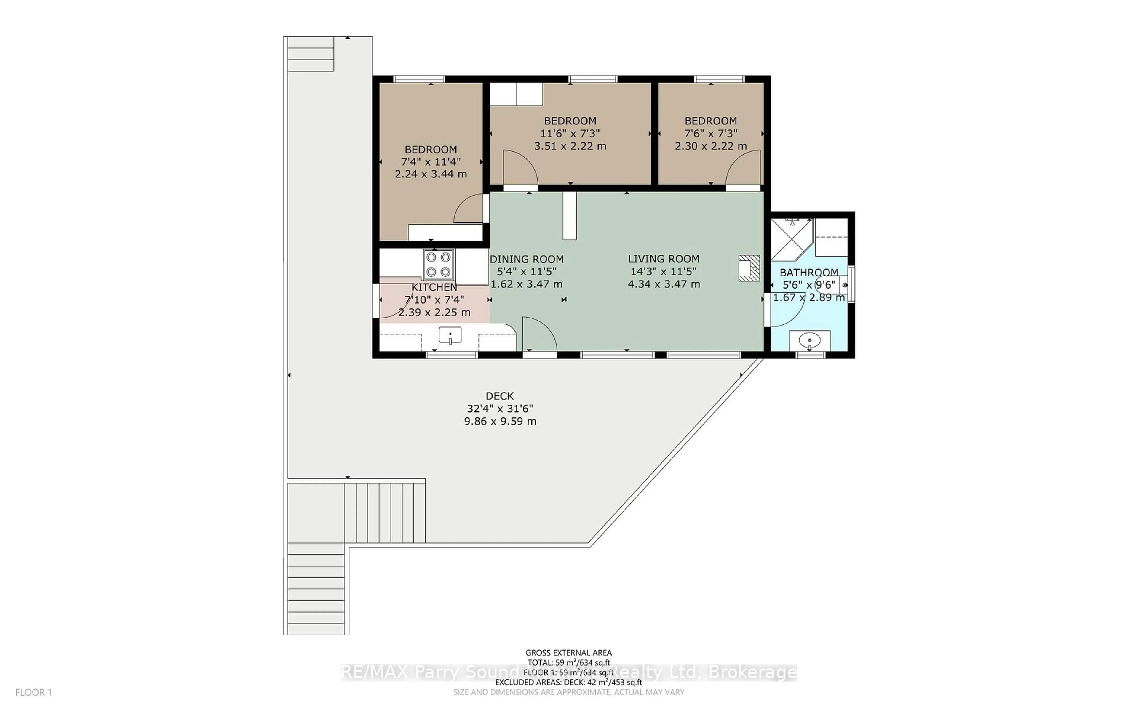 Floor plan for 231 Blind Bay Cottagers Rd, Carling Ontario P0G 1G0
