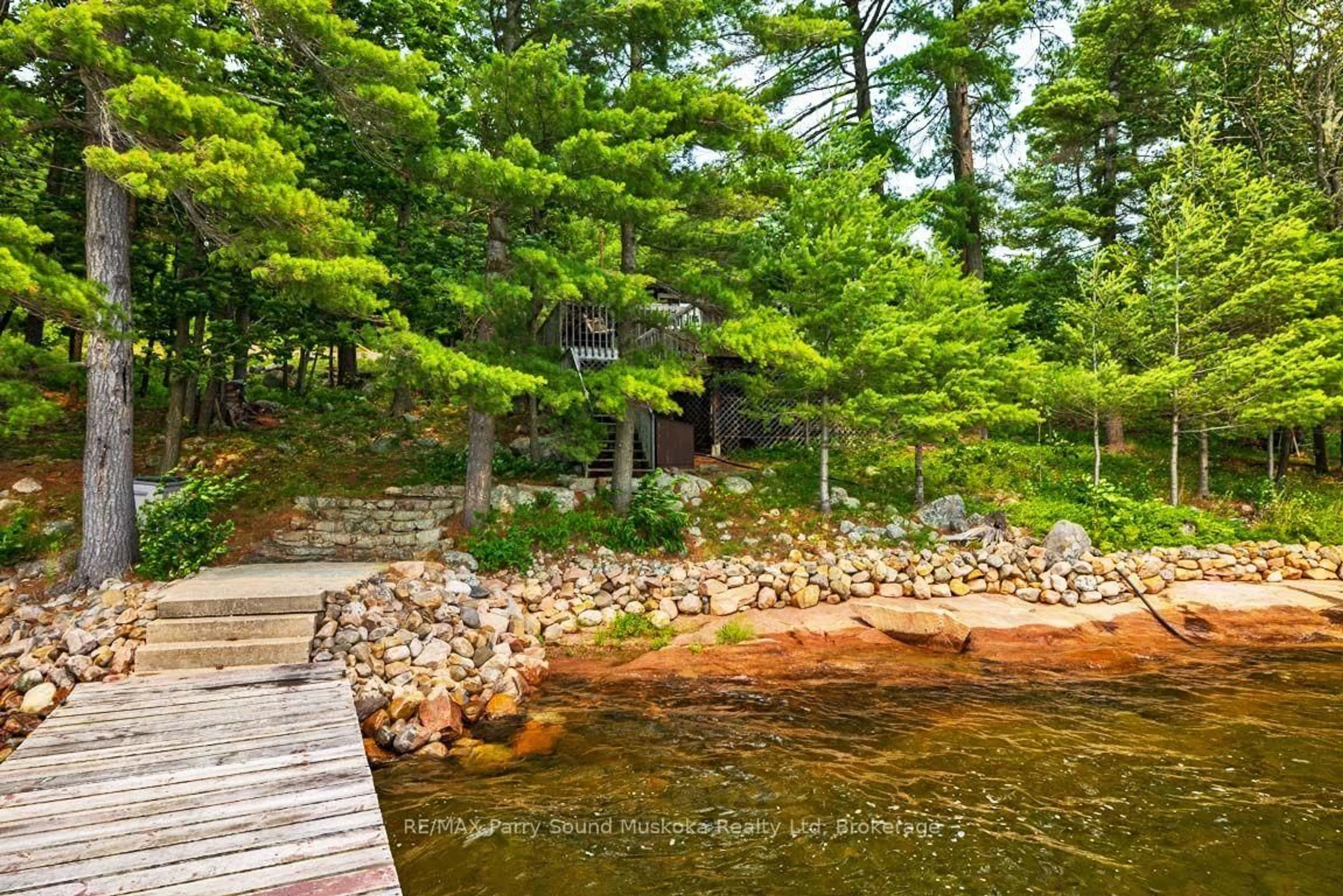Patio, water/lake/river/ocean view for 231 Blind Bay Cottagers Rd, Carling Ontario P0G 1G0