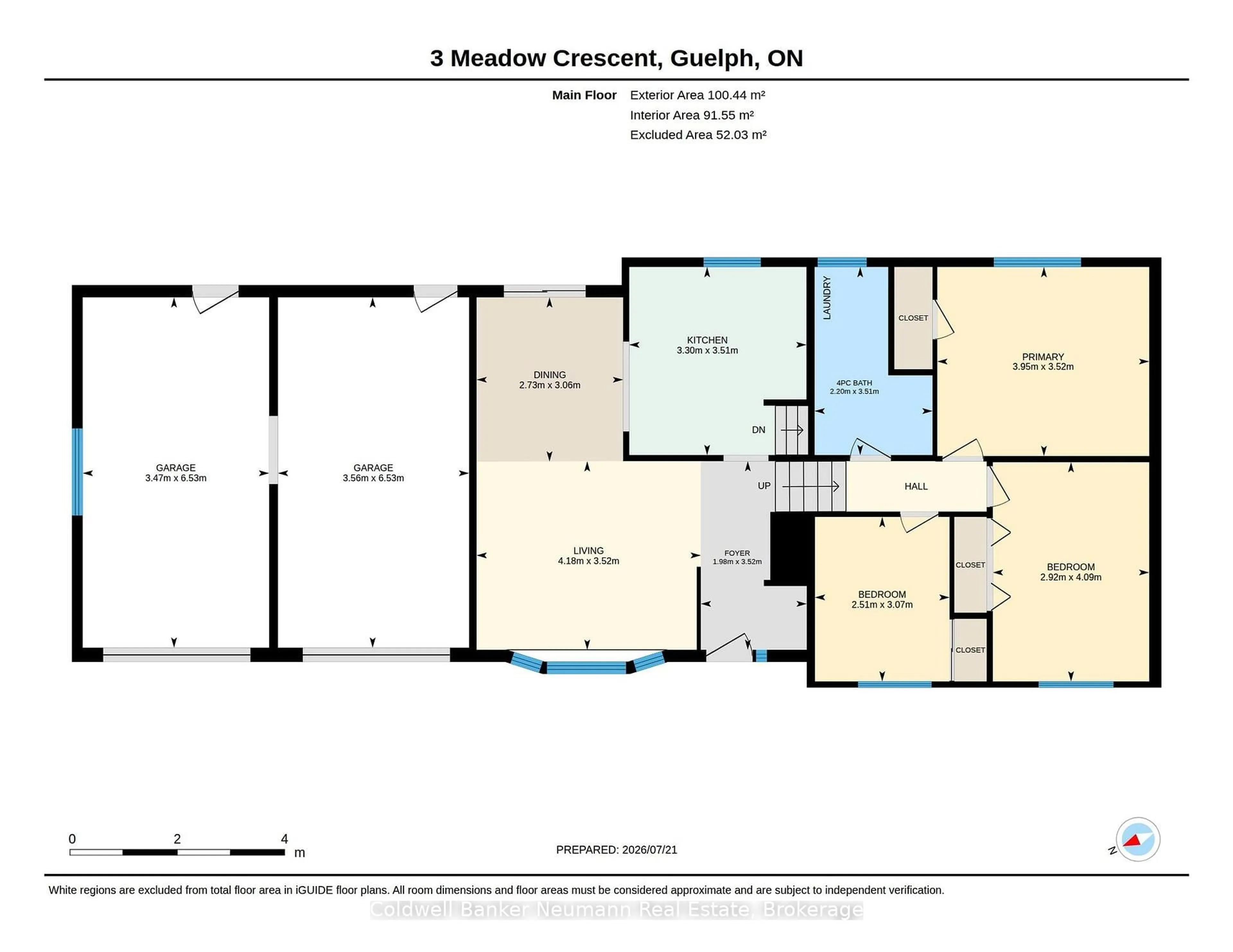 Floor plan for 3 Meadow Cres, Guelph Ontario N1H 6V1