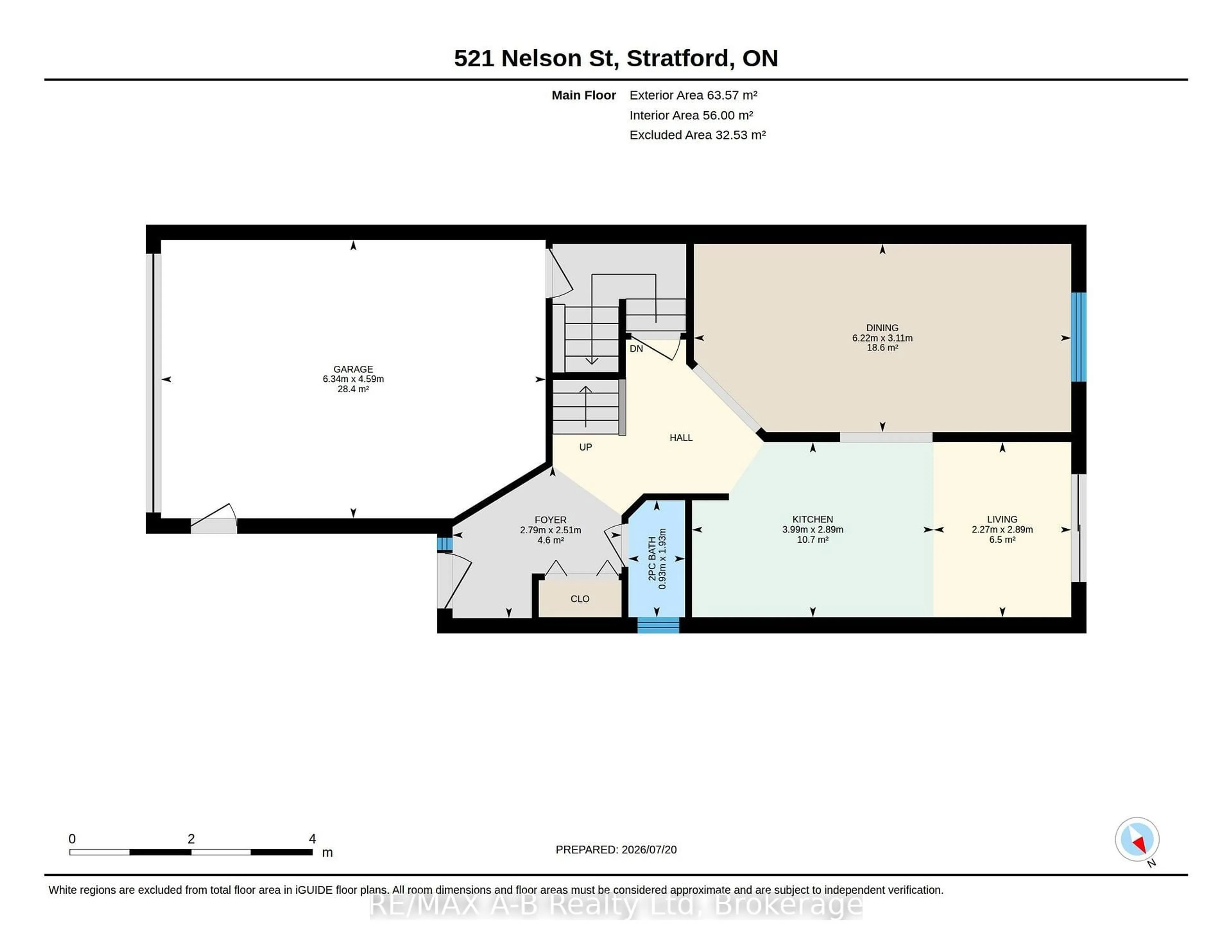 Floor plan for 521 Nelson St, Stratford Ontario N5A 2K8