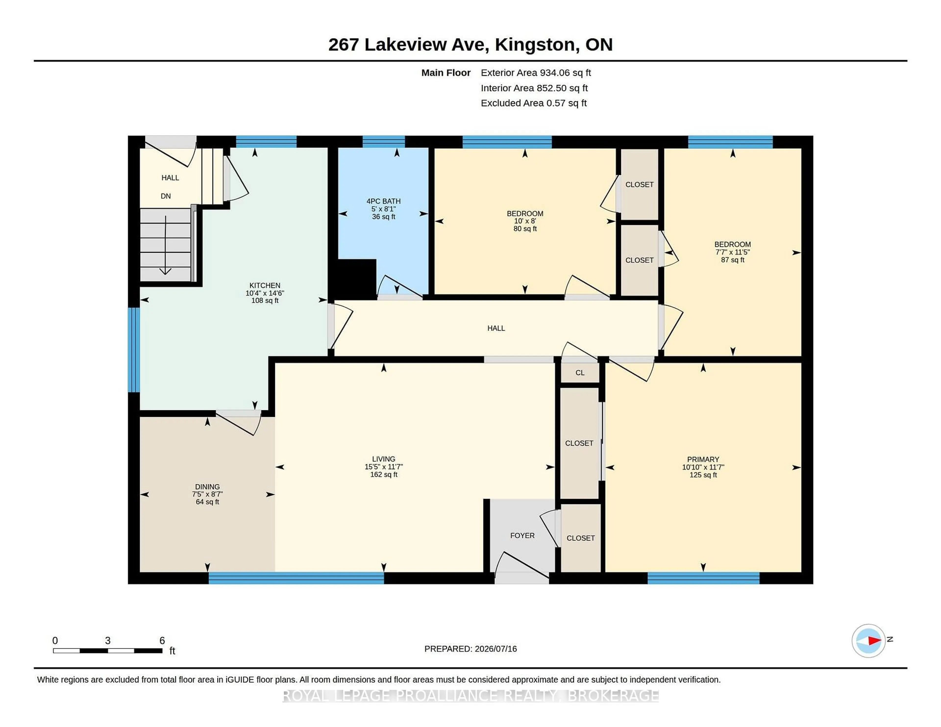Floor plan for 267 Lakeview Ave, Kingston Ontario K7M 3V7