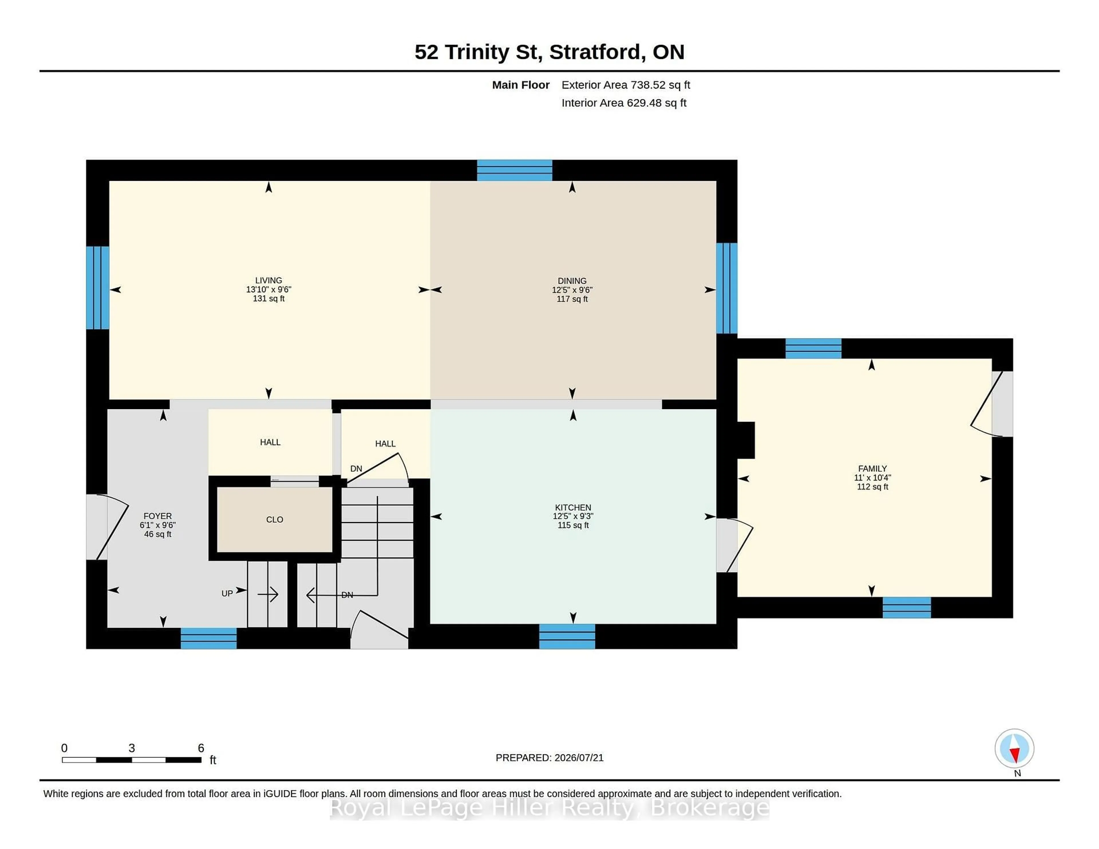 Floor plan for 52 Trinity St, Stratford Ontario N5A 4P4