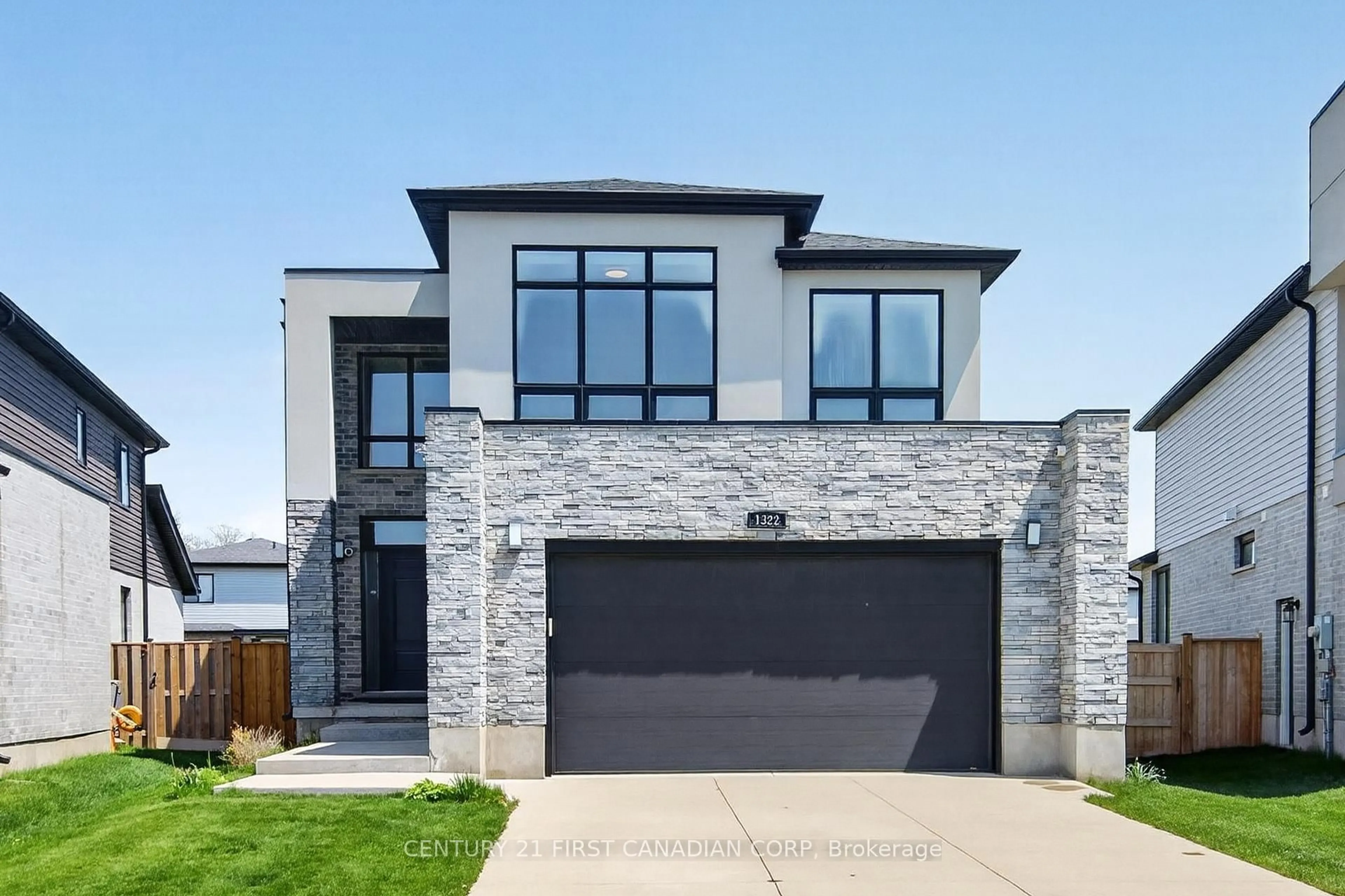 Home with brick exterior material, street for 1322 Red Pine Crossing, London North Ontario N6G 0W1