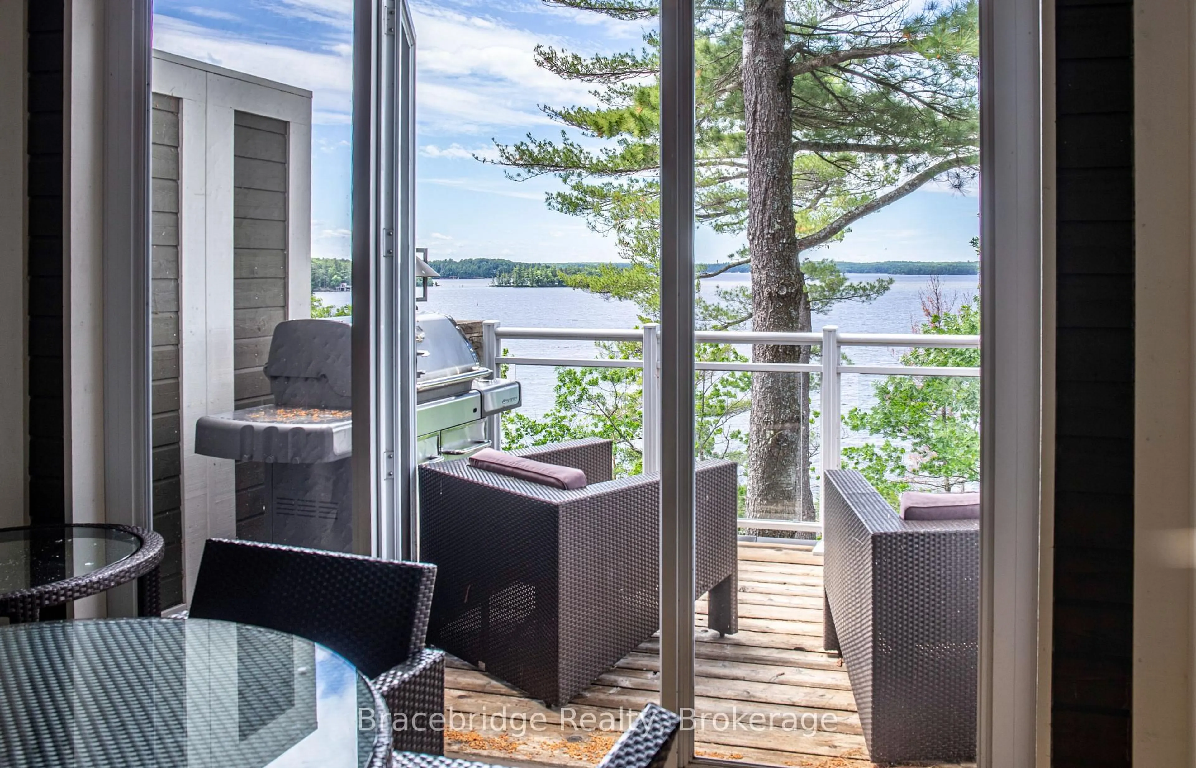 Patio, water/lake/river/ocean view for 1869 Muskoka Rd 118 Highway #L203-A2, Muskoka Lakes Ontario P1L 1W8