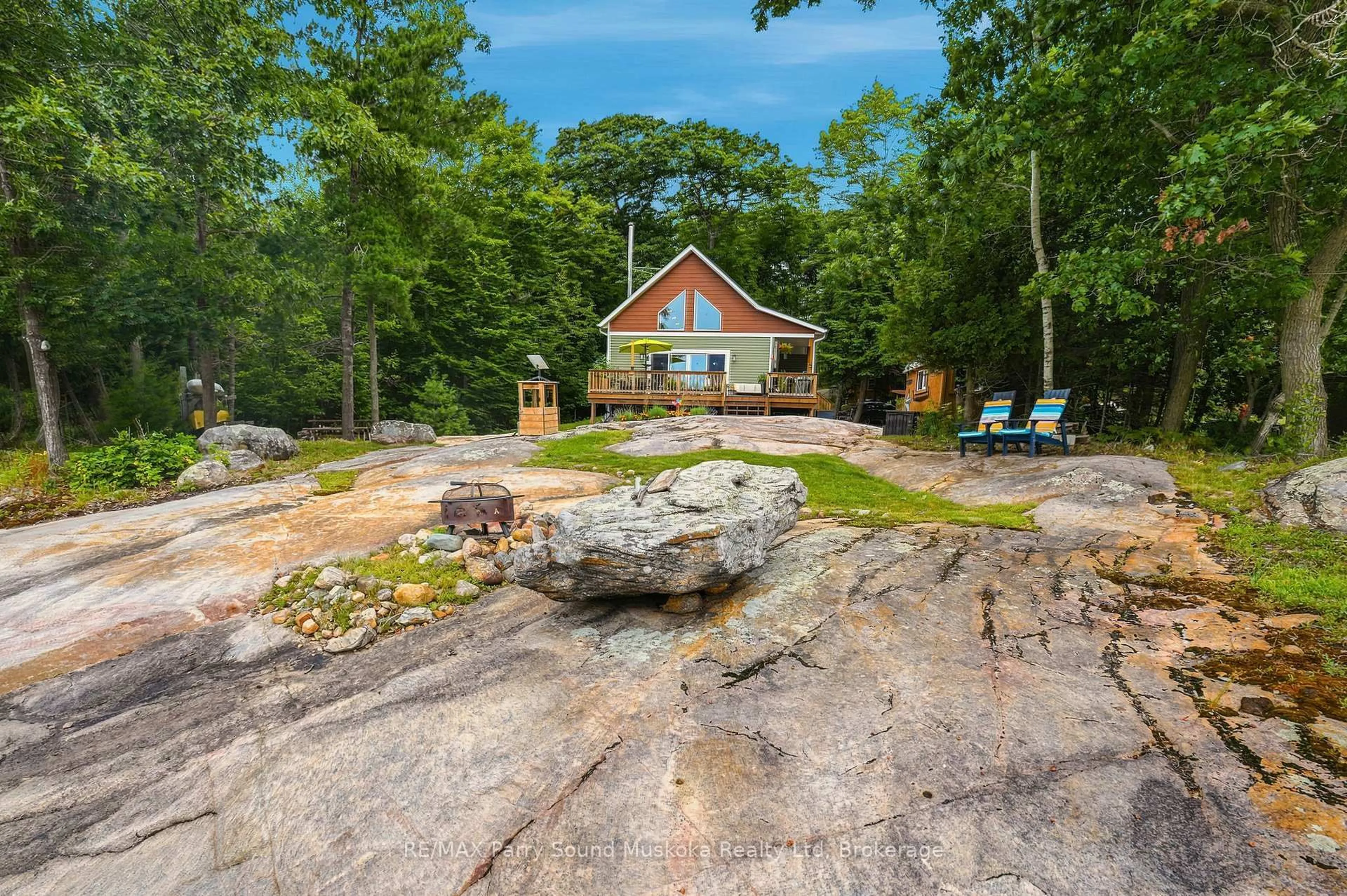Patio, water/lake/river/ocean view for 37 Grace Lane, Carling Ontario P0G 1G0